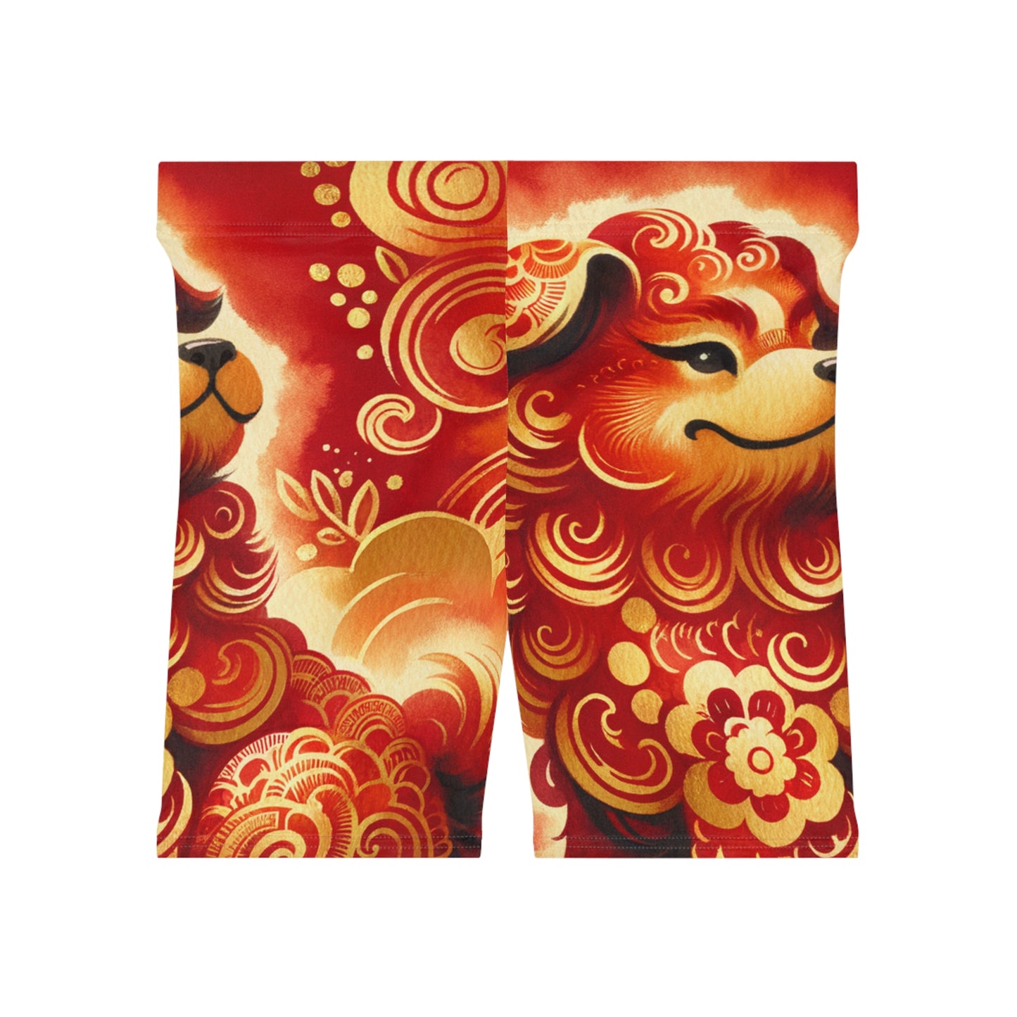 "Golden Canine Emissary on Crimson Tide: A Chinese New Year Odyssey" - Hot Yoga Short