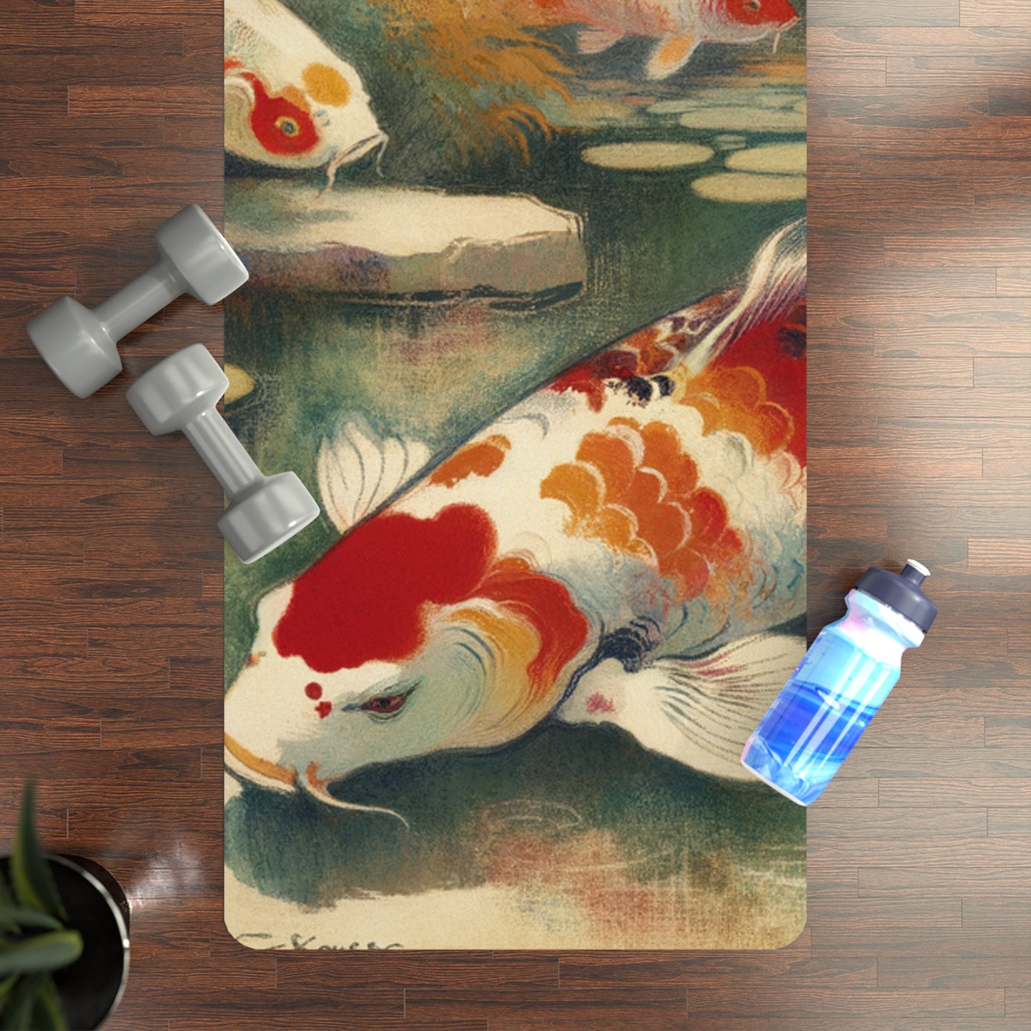 Koi Lily Pond - Yoga Mat