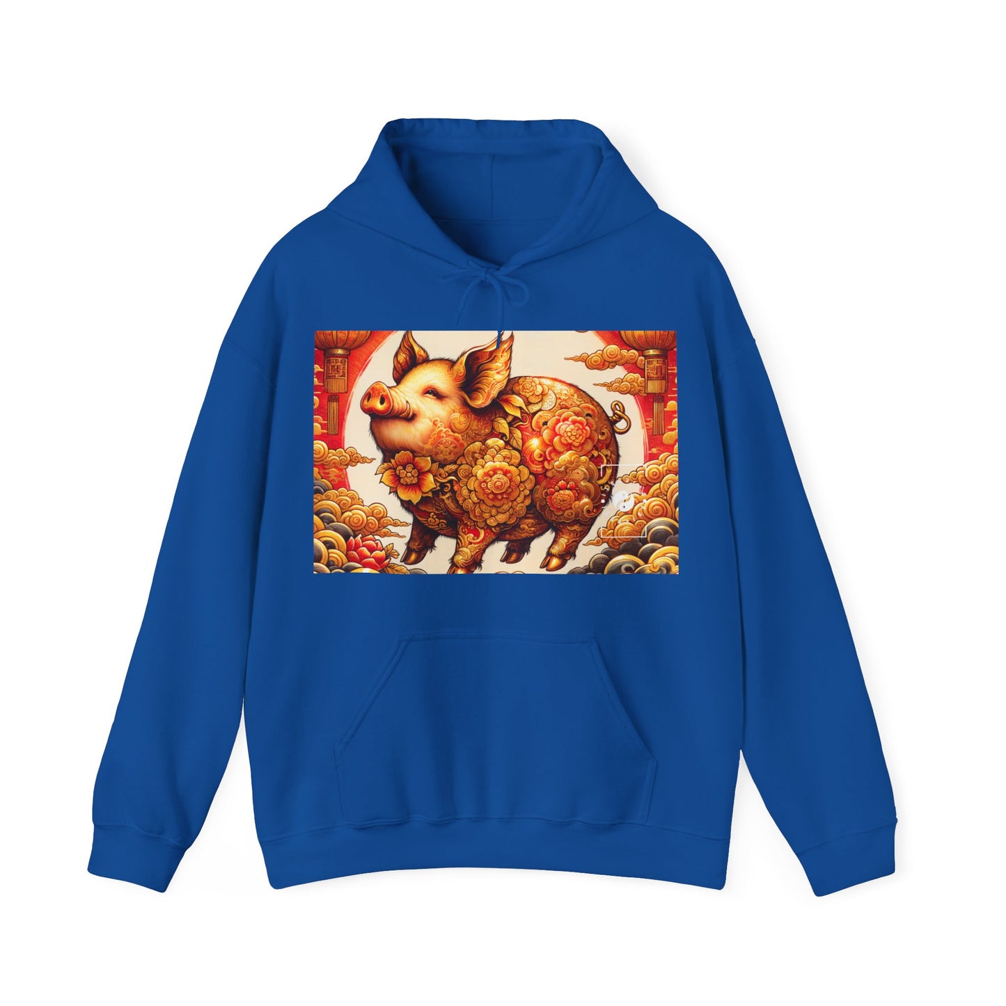 "Golden Prosperity: The Divine Boar Celebration" - Hoodie