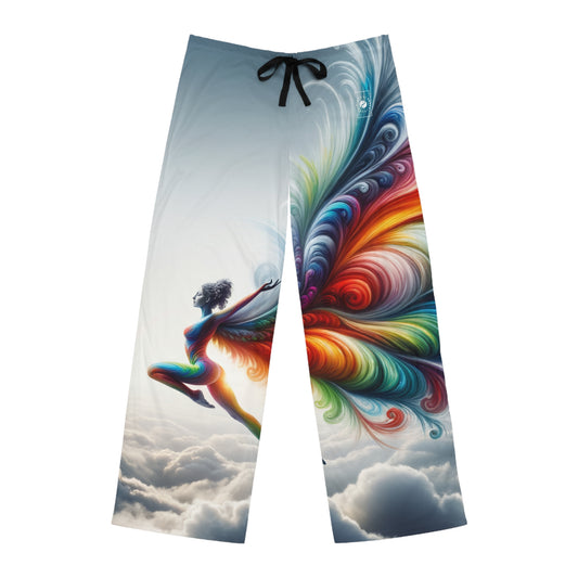 "Yogini's Rainbow Flight" - men's Lounge Pants