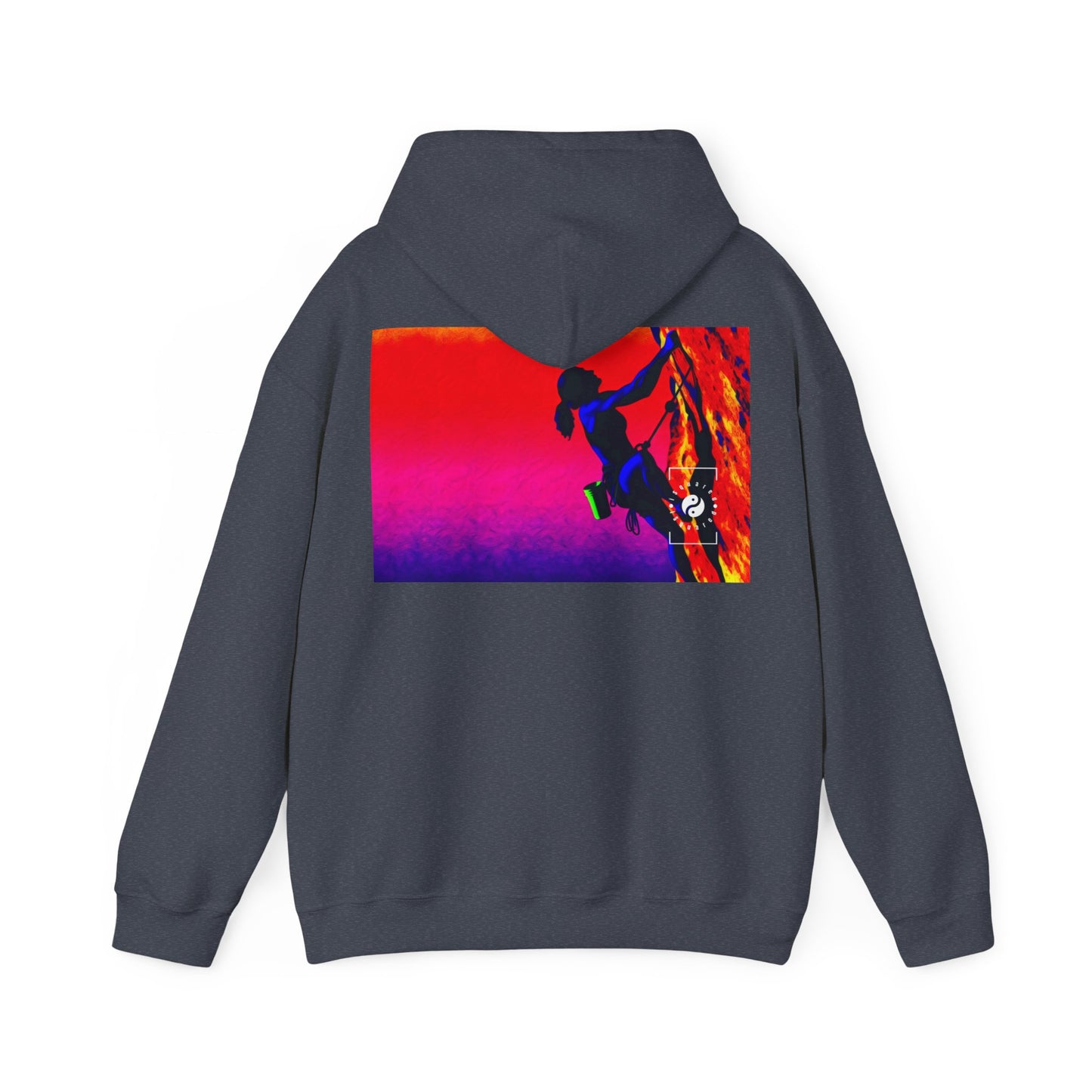 "Technicolour Ascent: The Digital Highline" - Hoodie