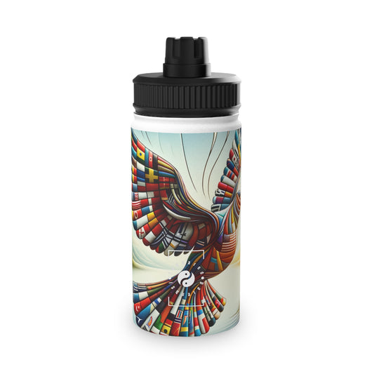 "Global Tapestry of Tranquility" - Sports Water Bottle