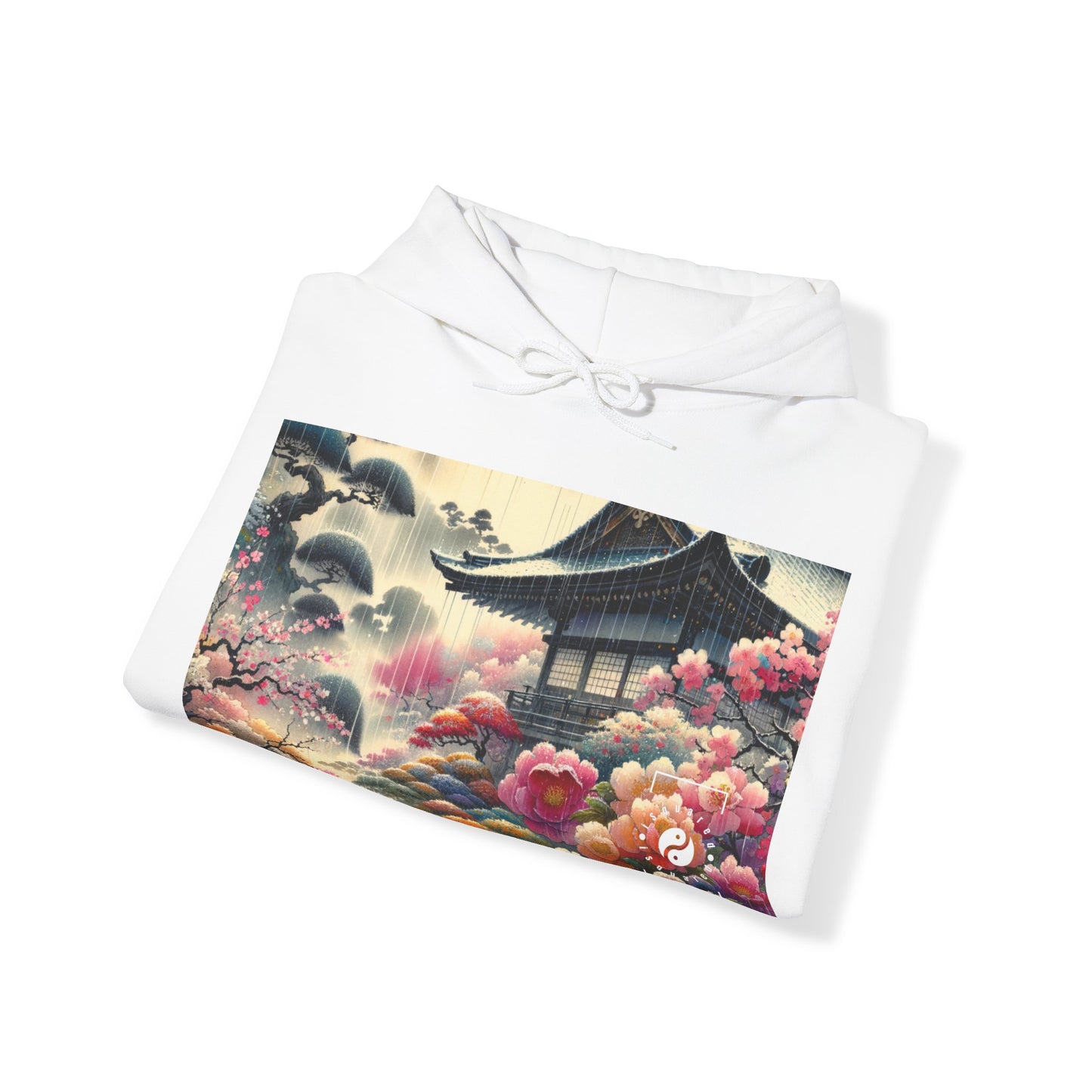 "Sakura Spectrum trempé par la pluie" - Sweat à capuche