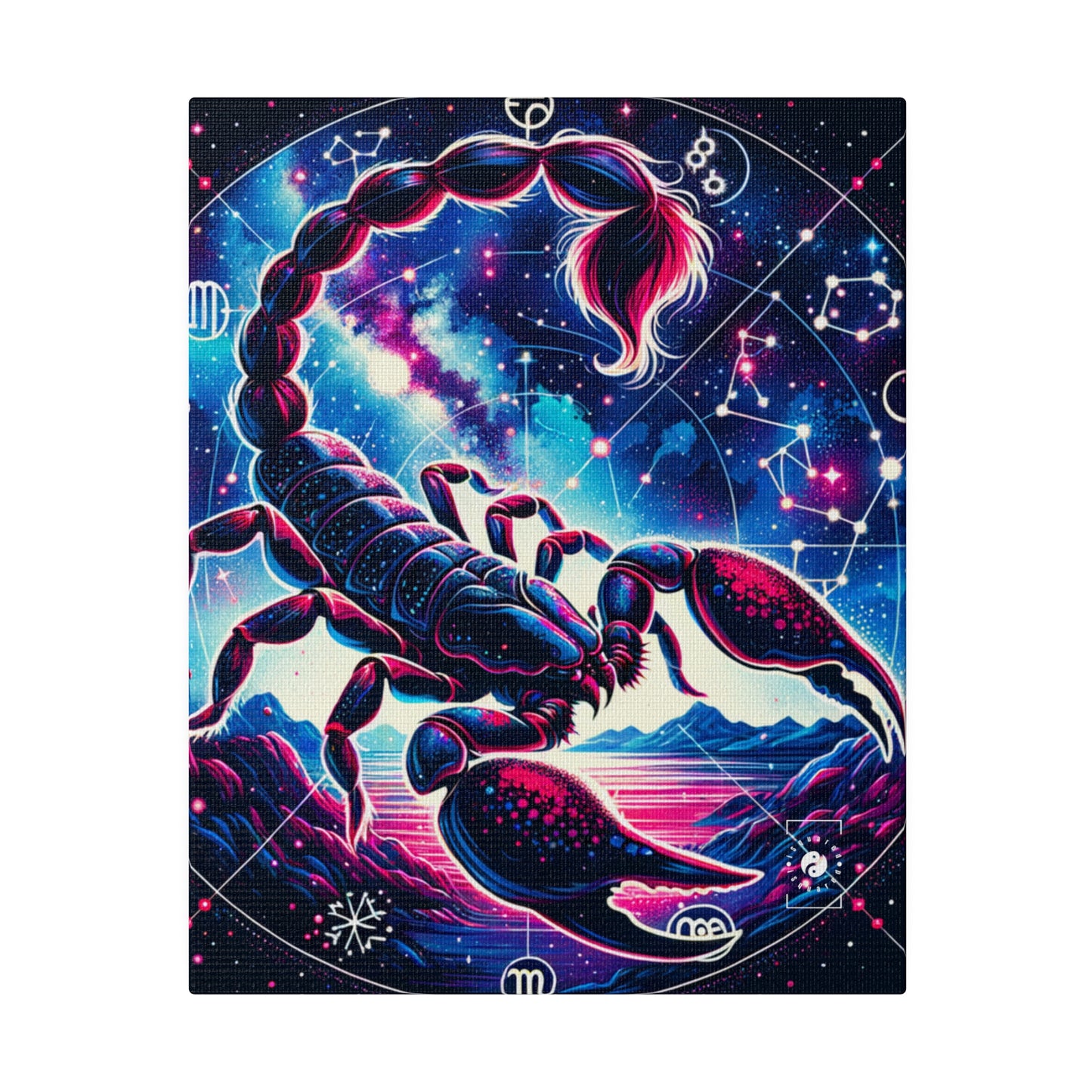 Crimson Scorpio - Art Print Canvas