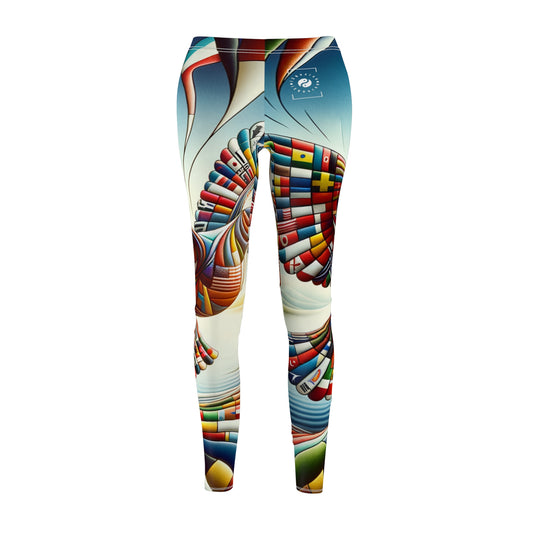 "Global Tapestry of Tranquility" - Casual Leggings