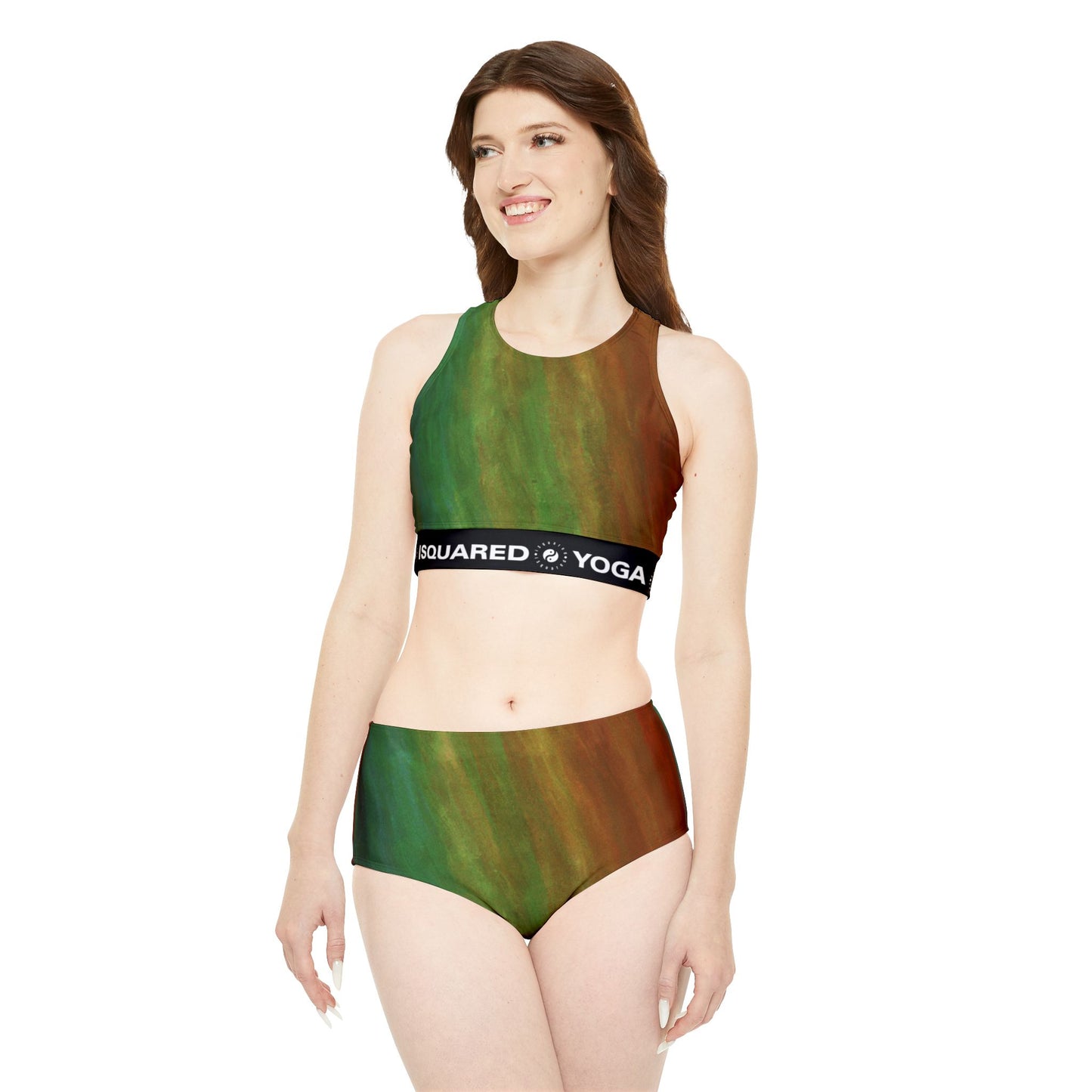 Subtle Rainbow Mood - Hot Yoga Bikini Set