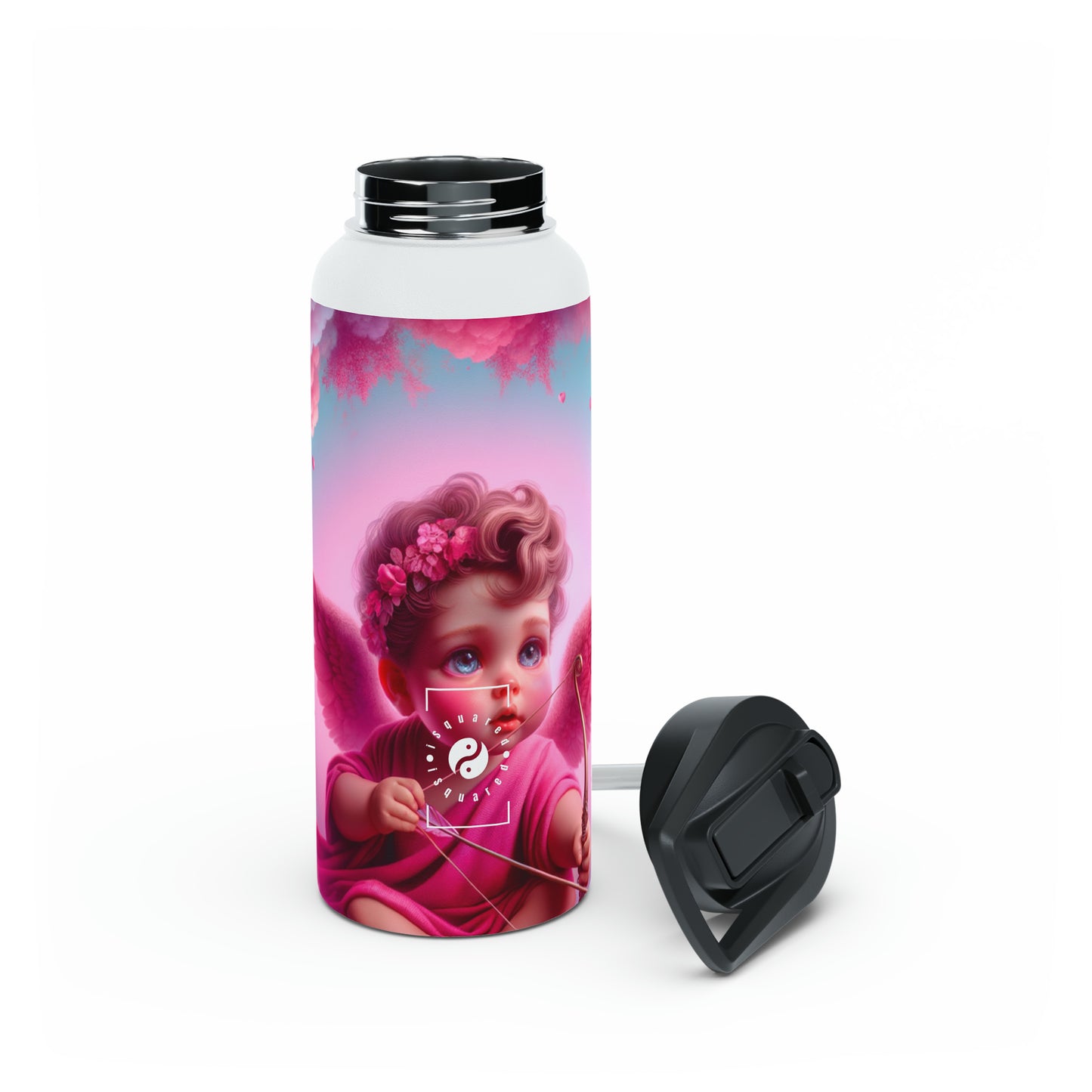 "Bold Blush: A Cupid's Love Affair" - Water Bottle