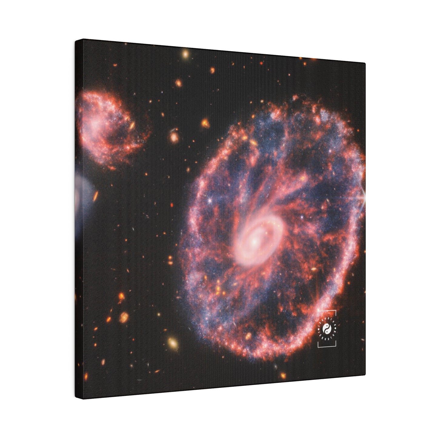 Cartwheel Galaxy (NIRCam and MIRI Composite Image) - Art Print Canvas