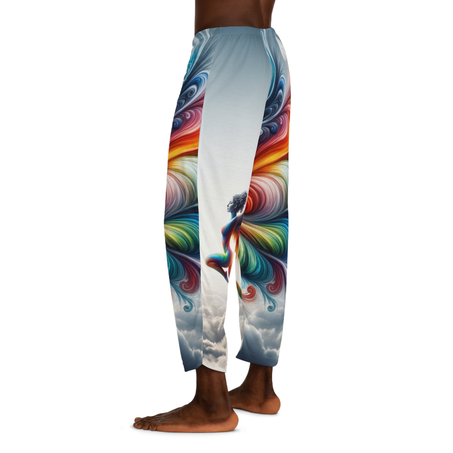 "Yogini's Rainbow Flight" - men's Lounge Pants