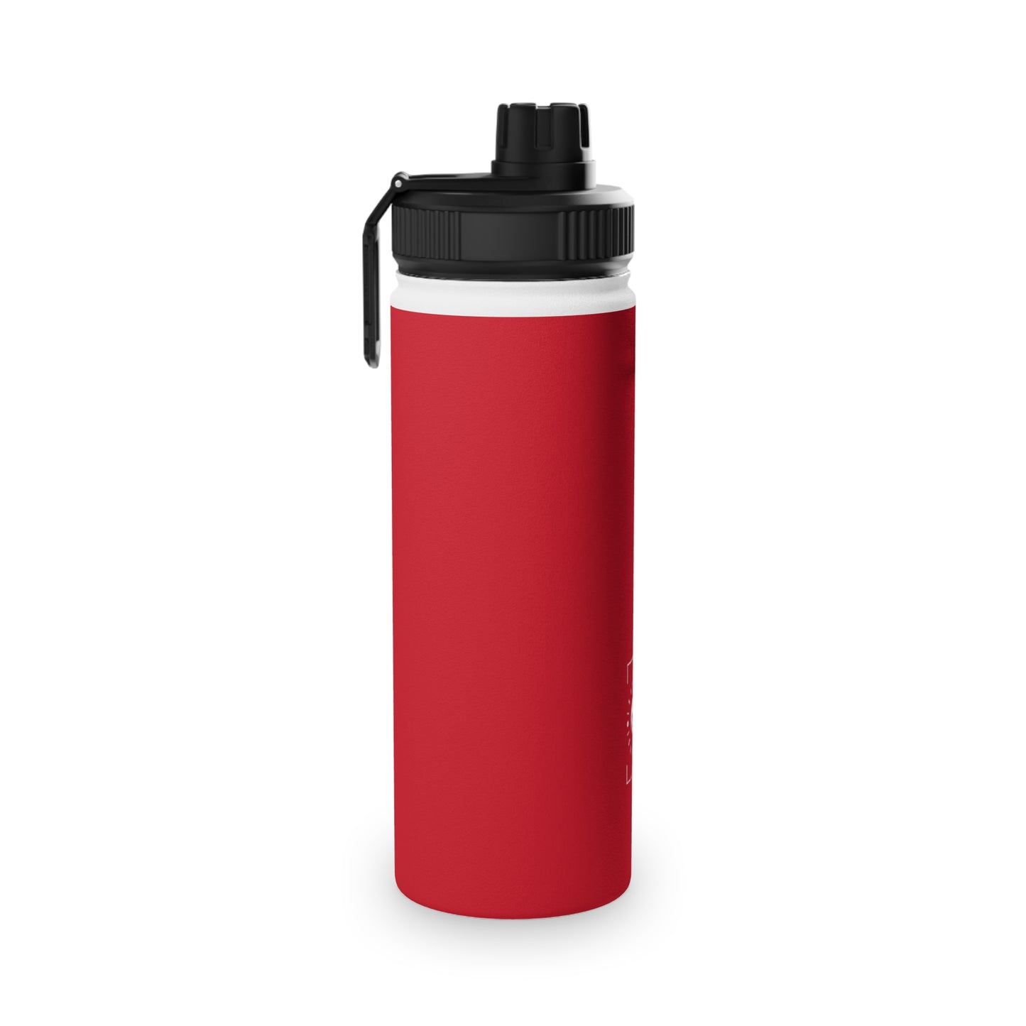 #D10927 Scarlet Red - Sports Water Bottle