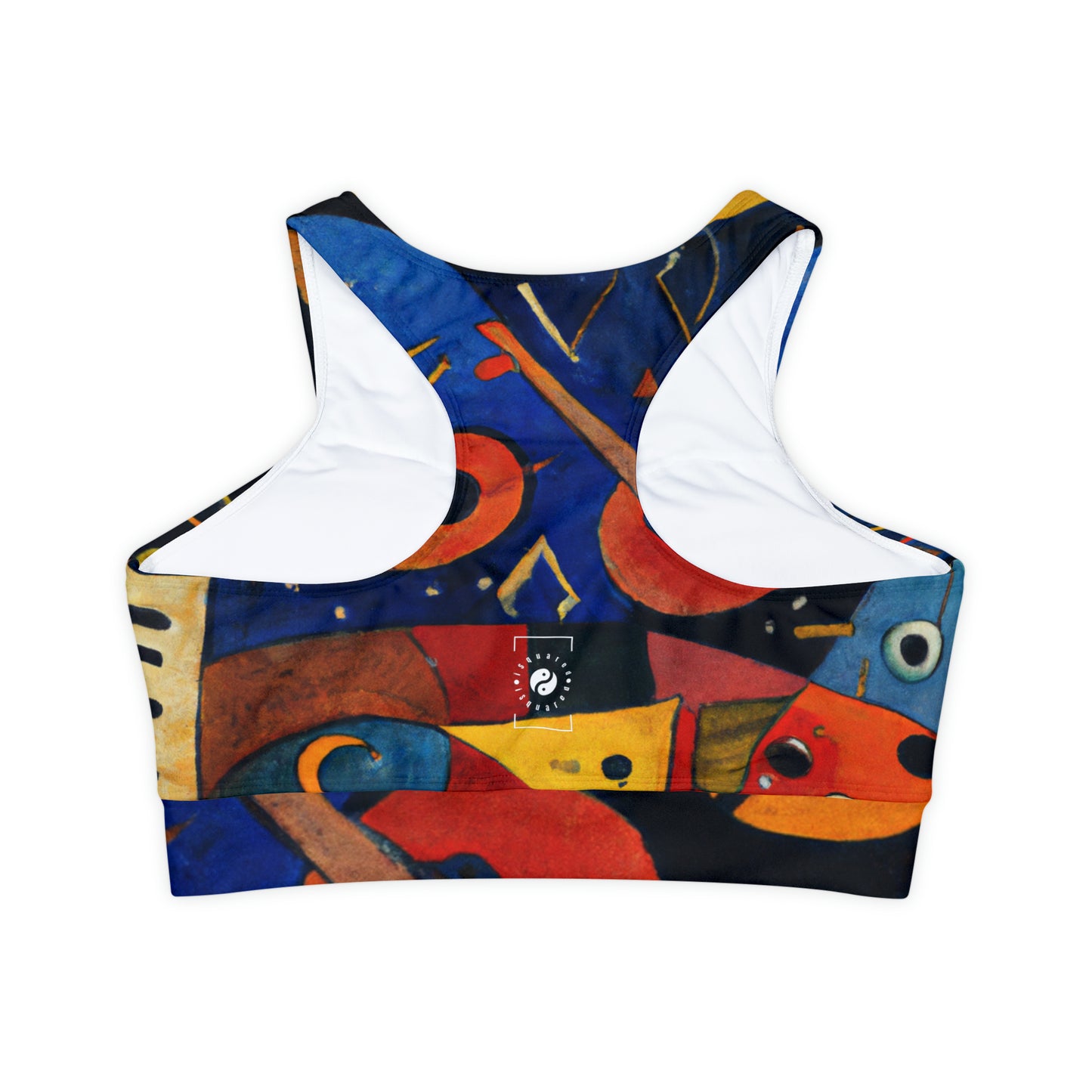 Melodic Abstractions: A Kandinskian Orchestra - Lined & Padded Sports Bra