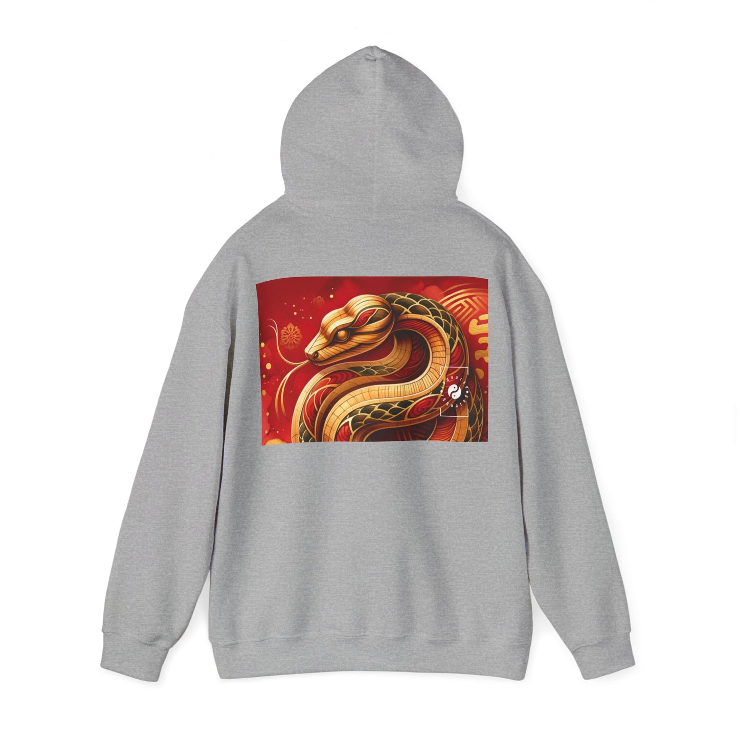 "Crimson Serenity: The Golden Snake" - Hoodie