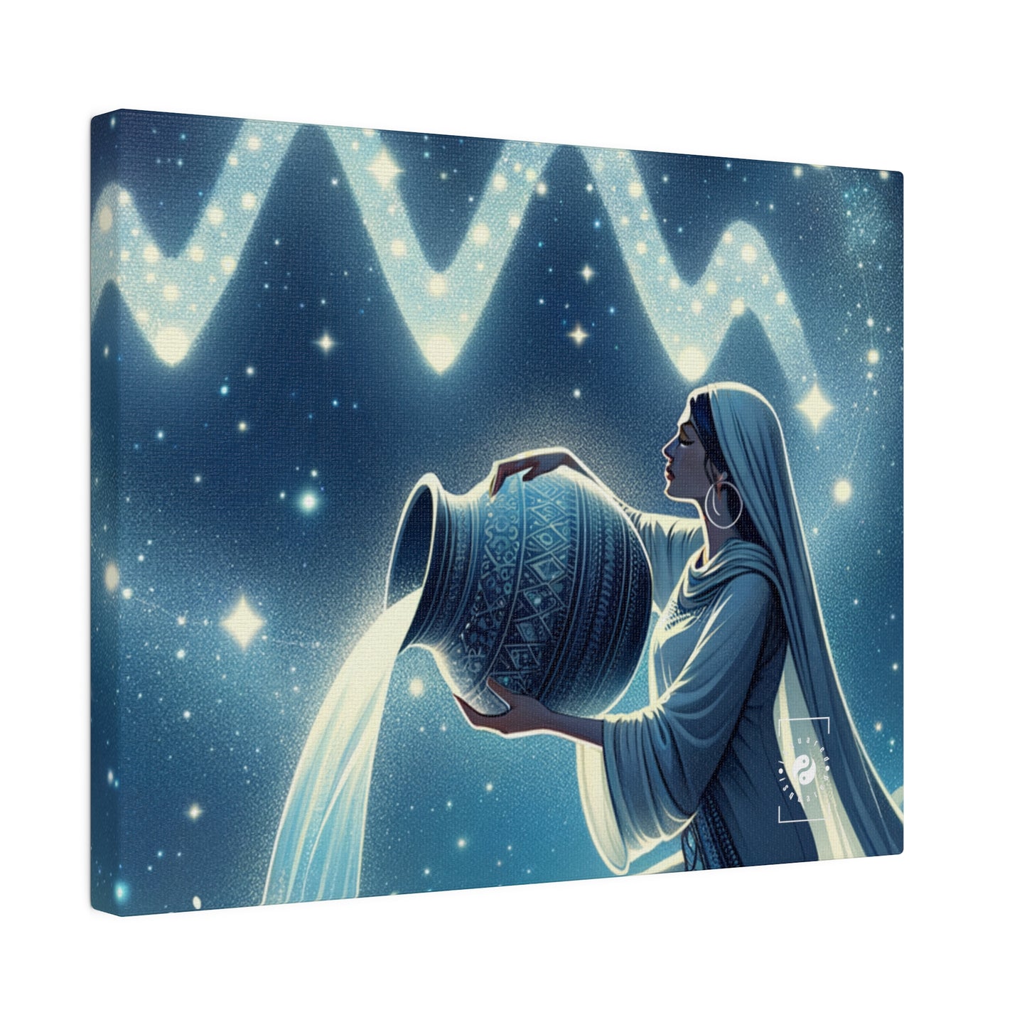 Aquarius Flow - Art Print Canvas