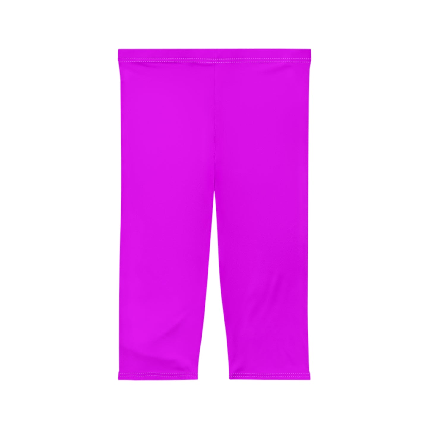 #f000ff Neon Purple - Capri Shorts