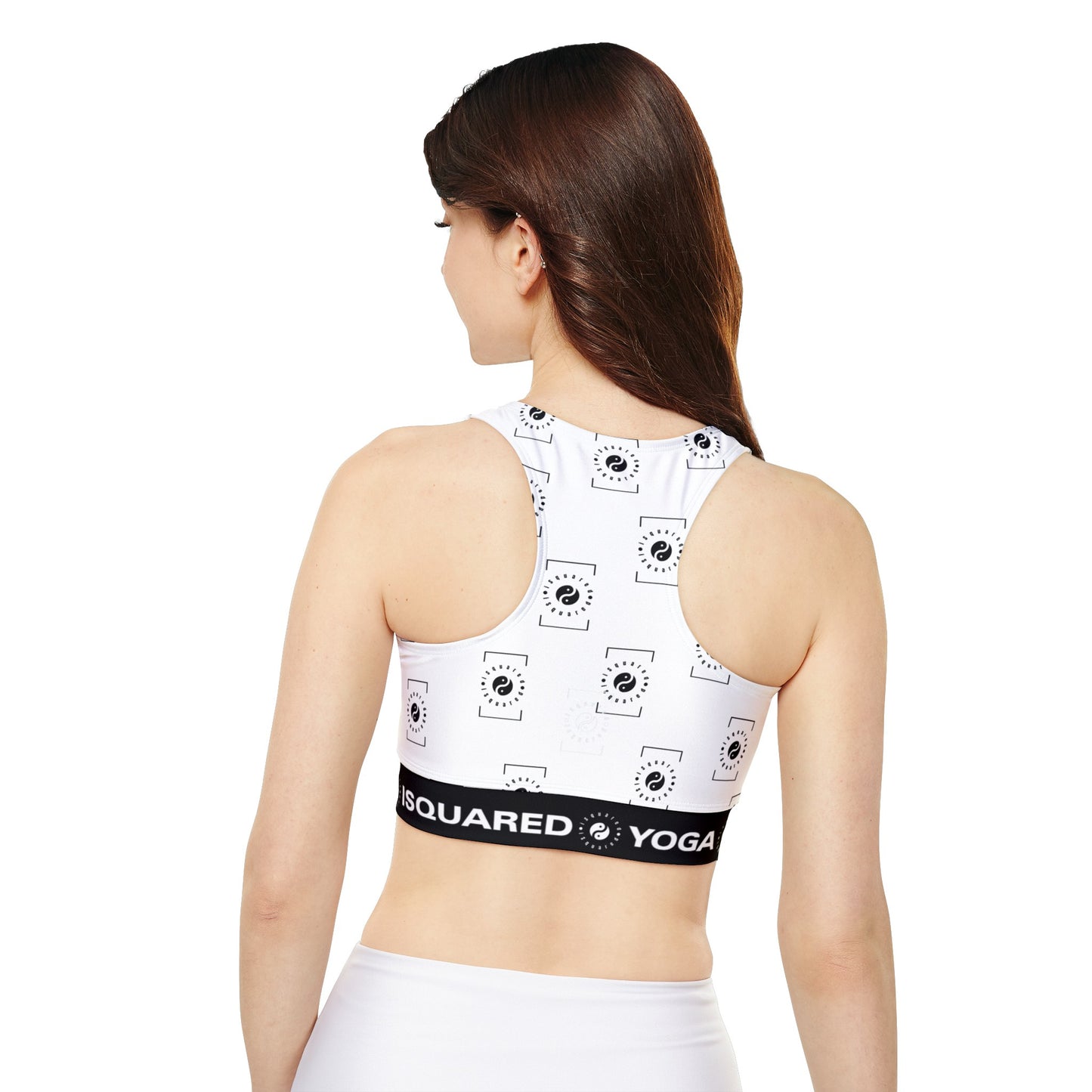 Blanc iSquared Yoga - Soutien-gorge de sport doublé et rembourré