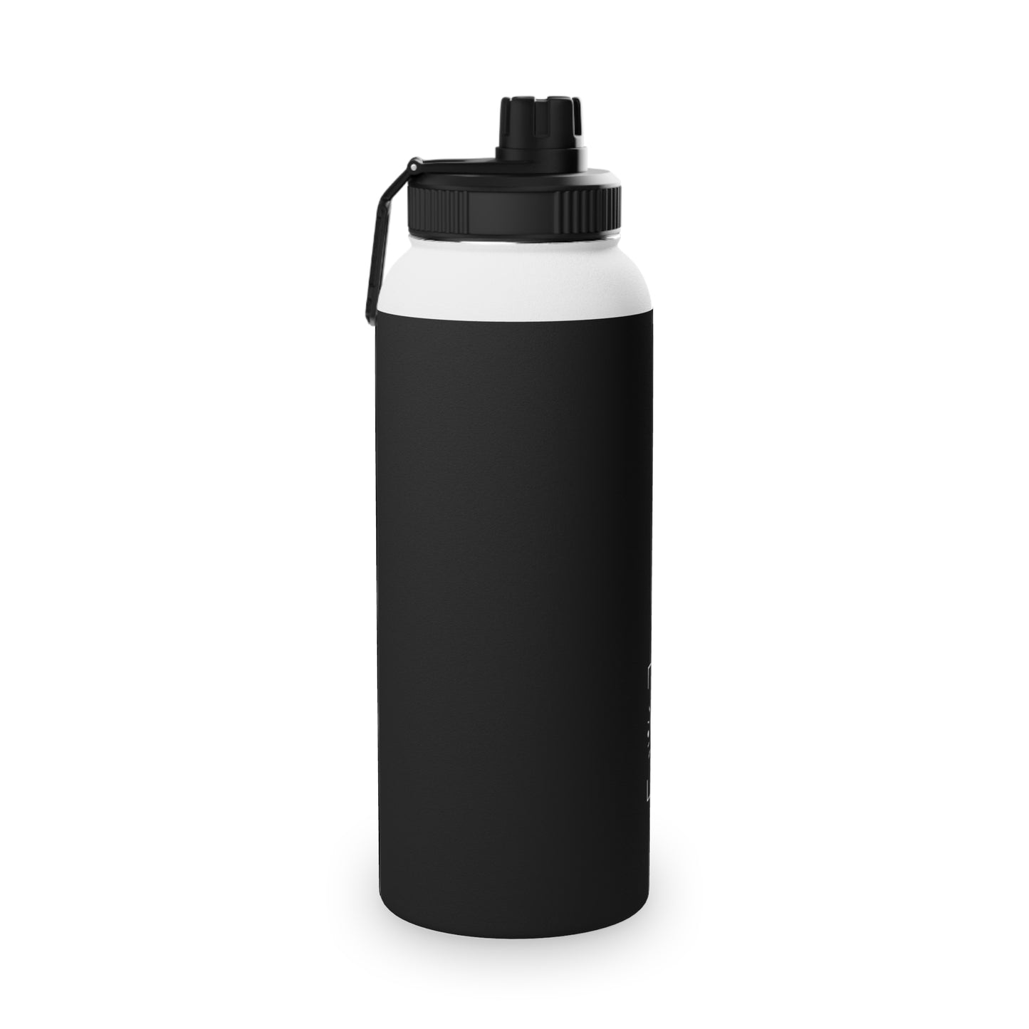 Pure Black - Sports Water Bottle