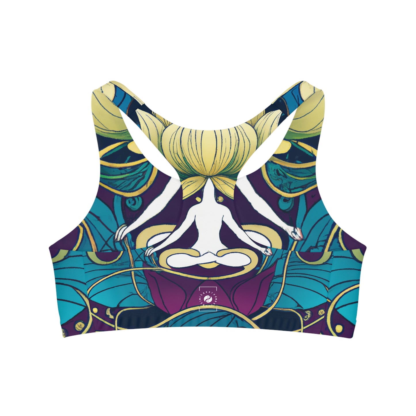 "Lotus Serenity Dance" - Seamless Sports Bra