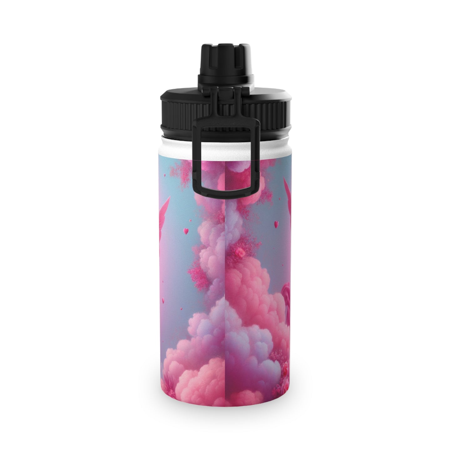 "Bold Blush: A Cupid's Love Affair" - Sports Water Bottle