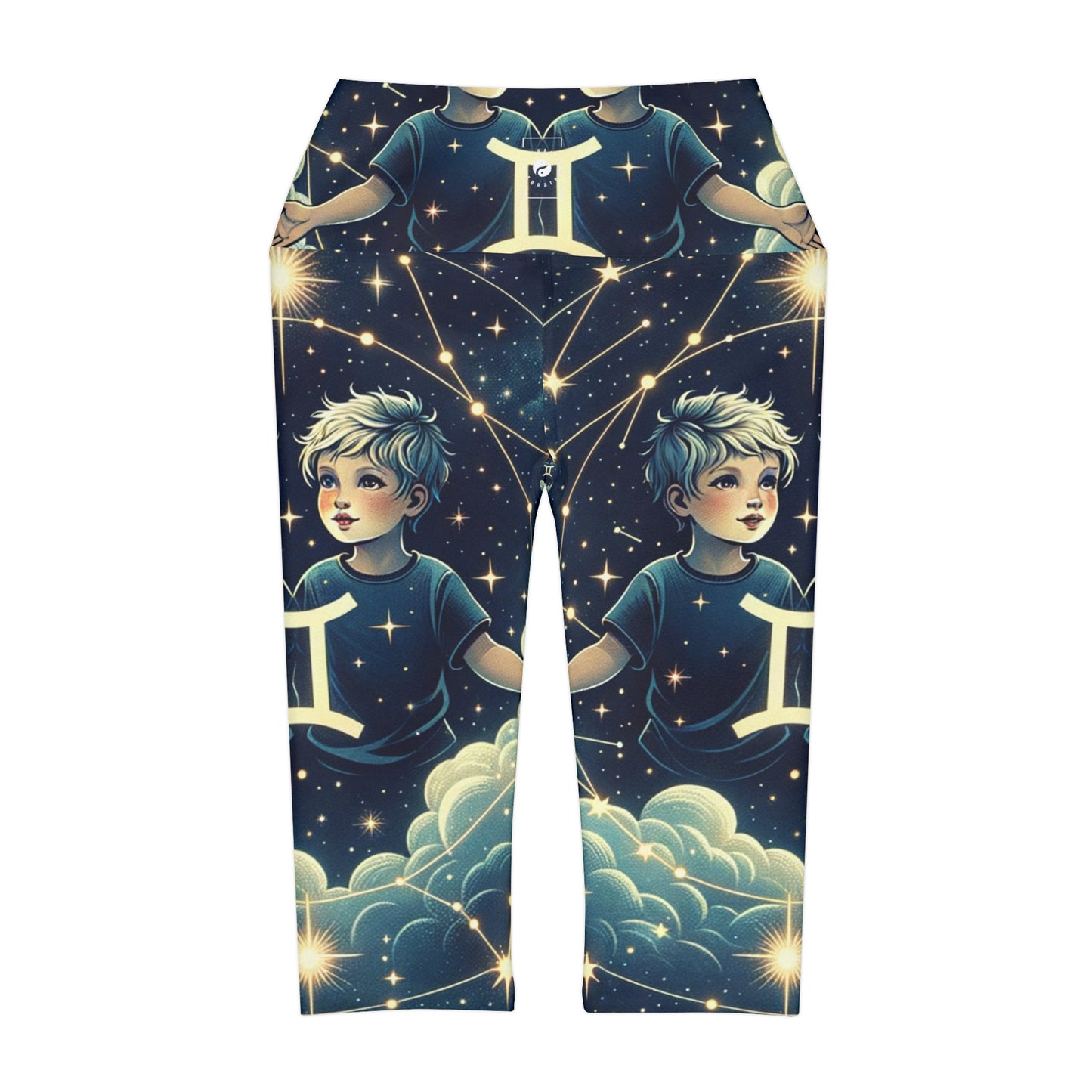 "Celestial Twinfinity" - High Waisted Capri Leggings