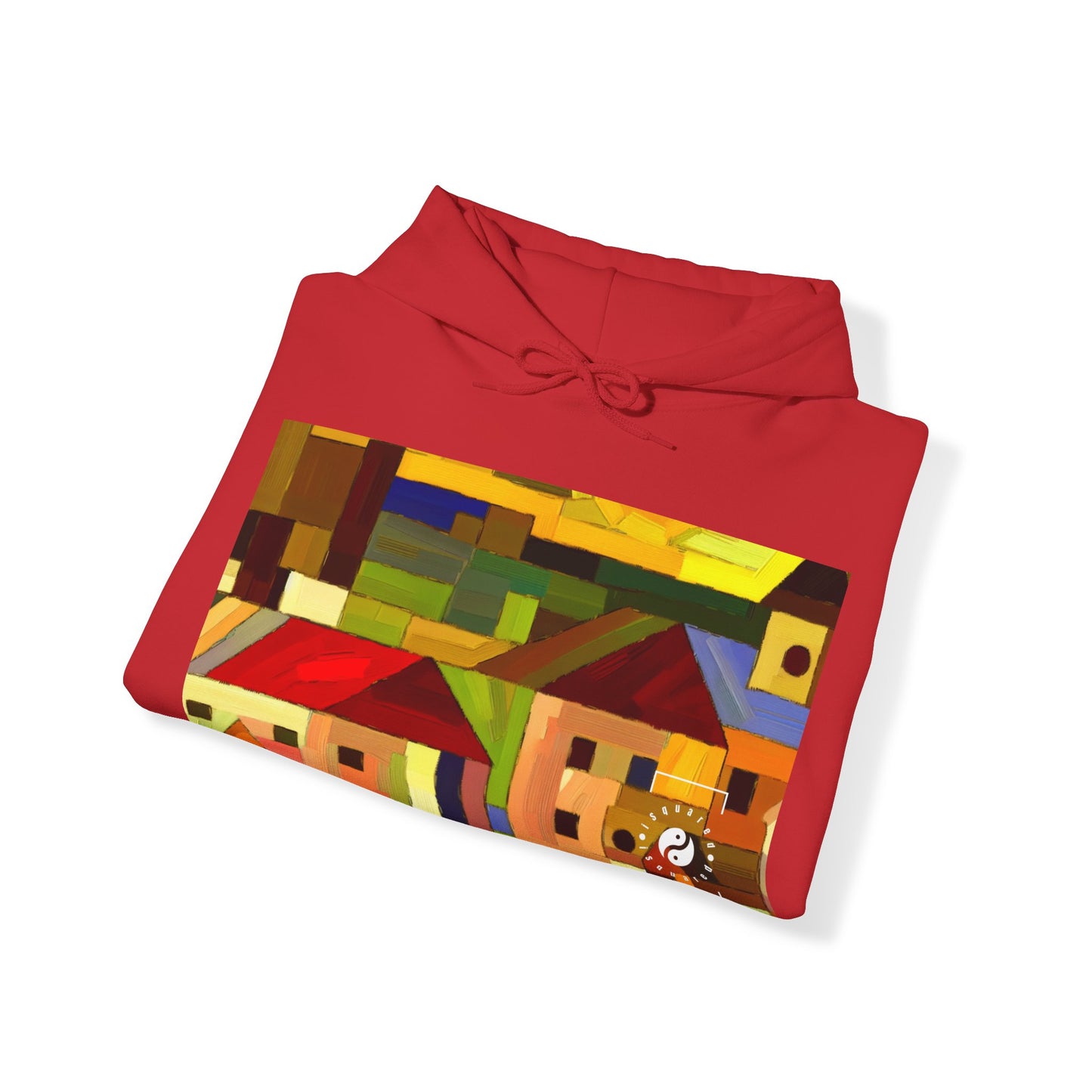 "Earthen Adobes in Hues of Hundertwasser" - Hoodie