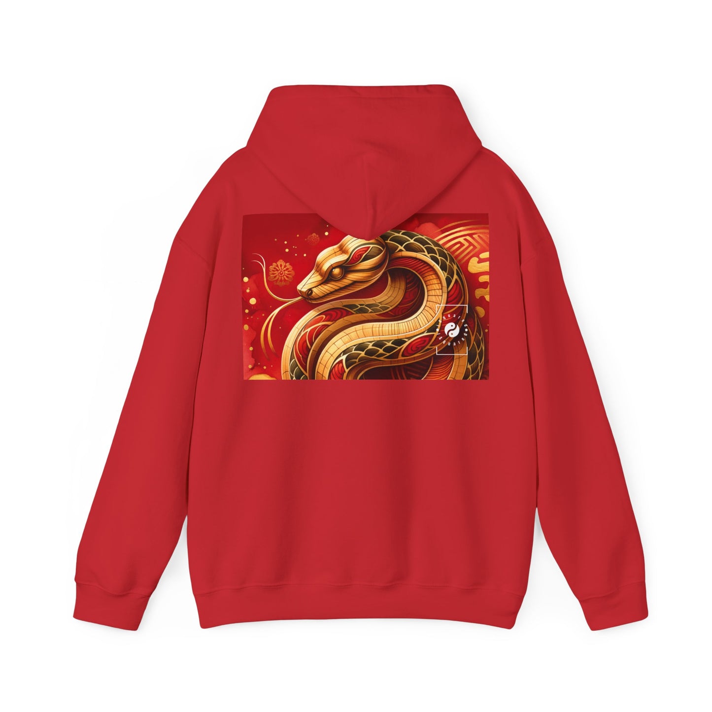 "Crimson Serenity: The Golden Snake" - Hoodie