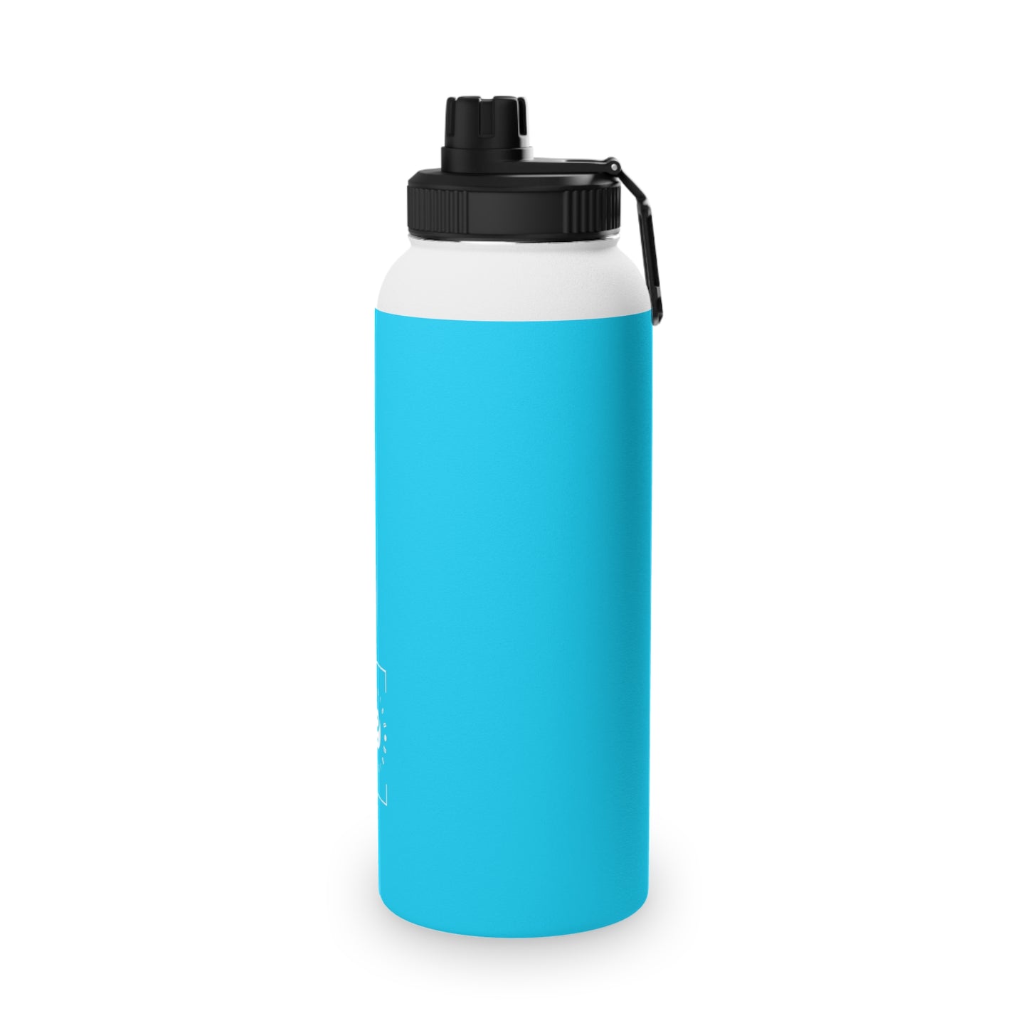 #04D9FF  Neon Blue - Sports Water Bottle