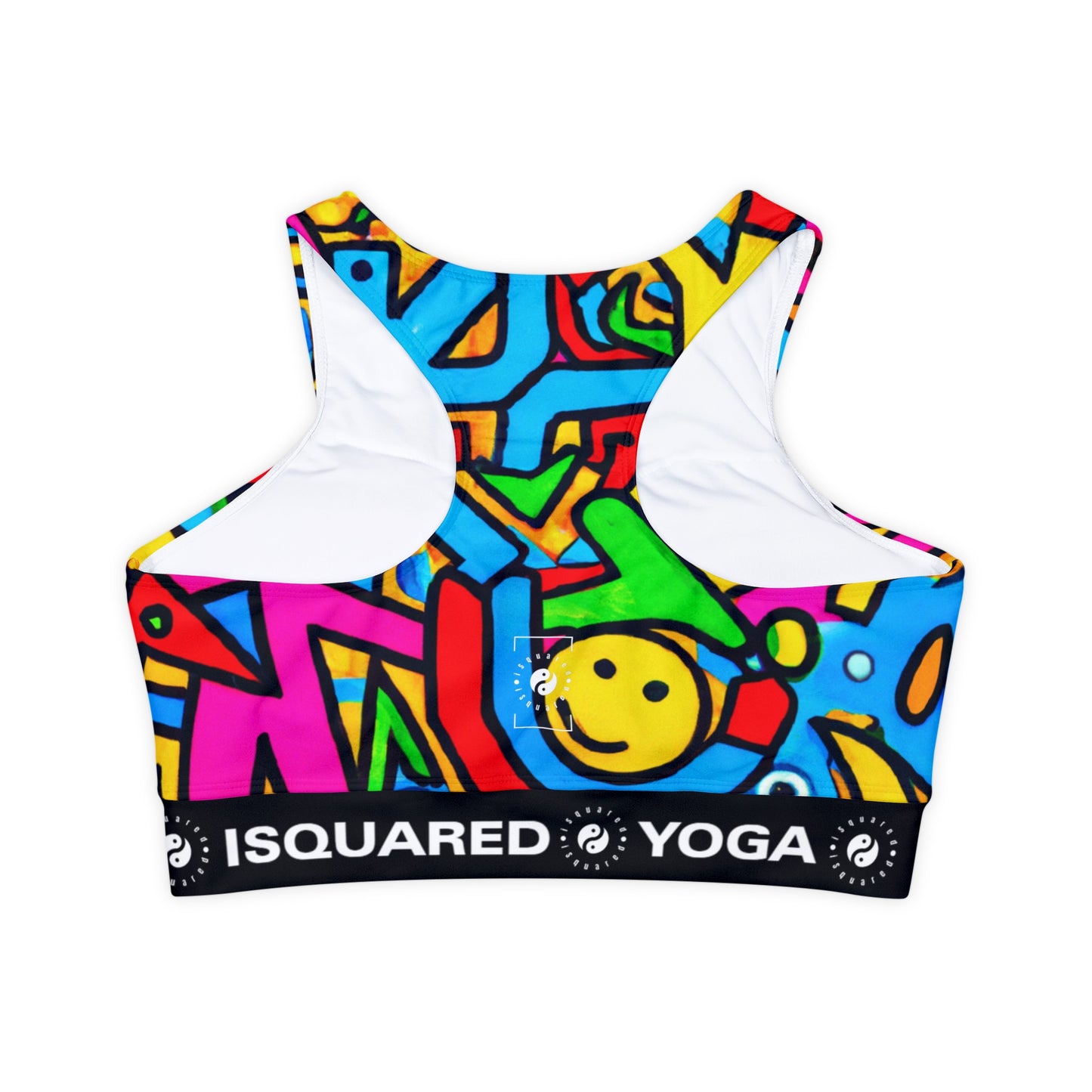 symbols of happiness - Lined & Padded Sports Bra