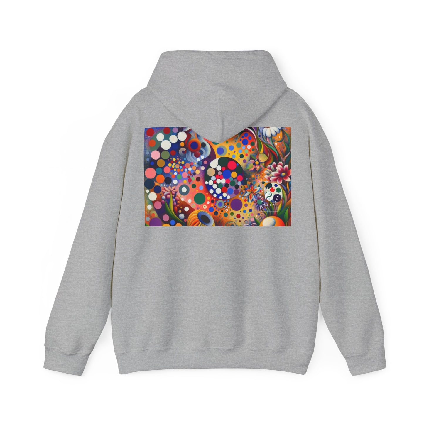 "Polka Petals in Yogic Surrealism: An Artistic Salute to Kusama and Kahlo" - Hoodie