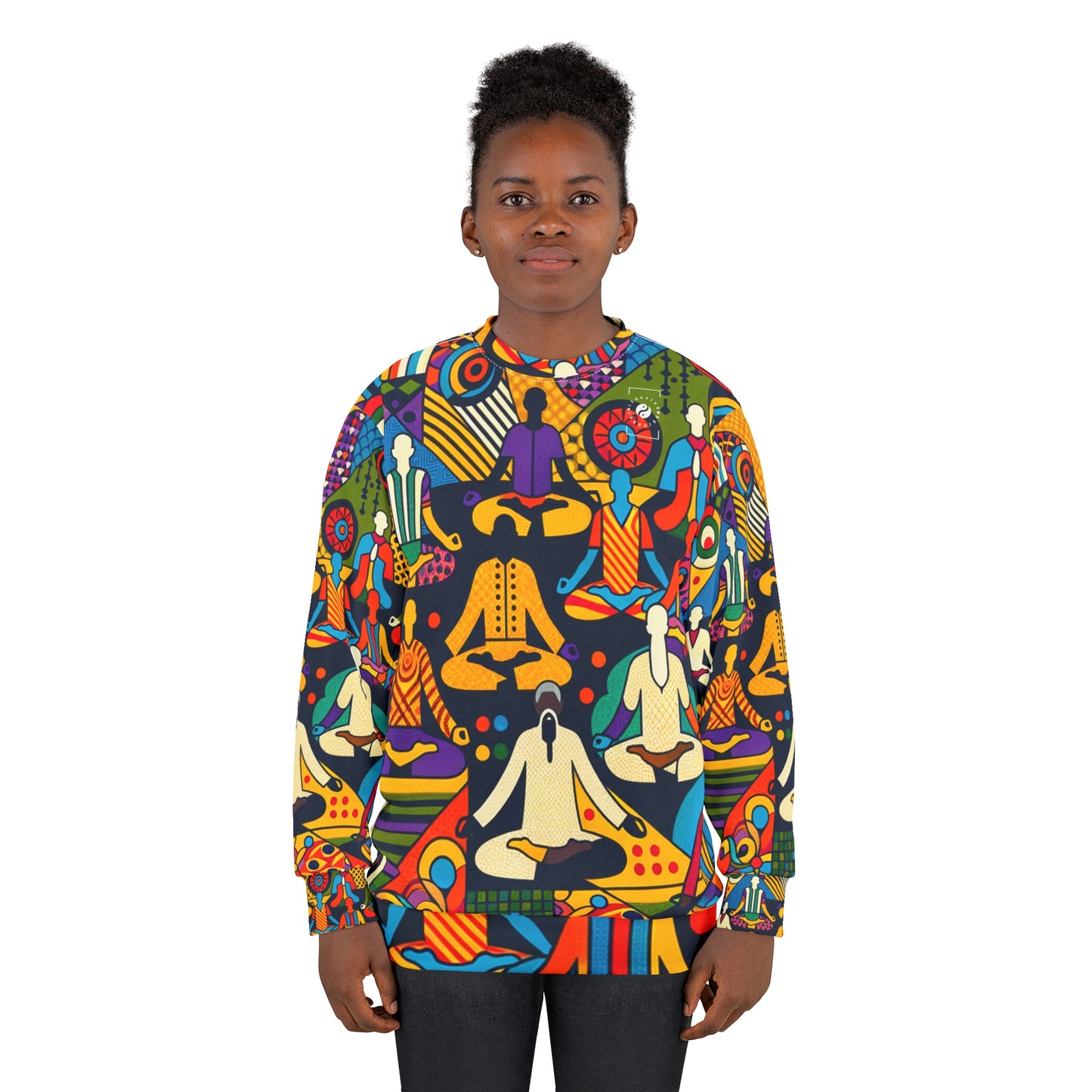 "Vibrant Sadana: Unleashing the Prana in Nouveau Réalité" - Unisex Sweatshirt