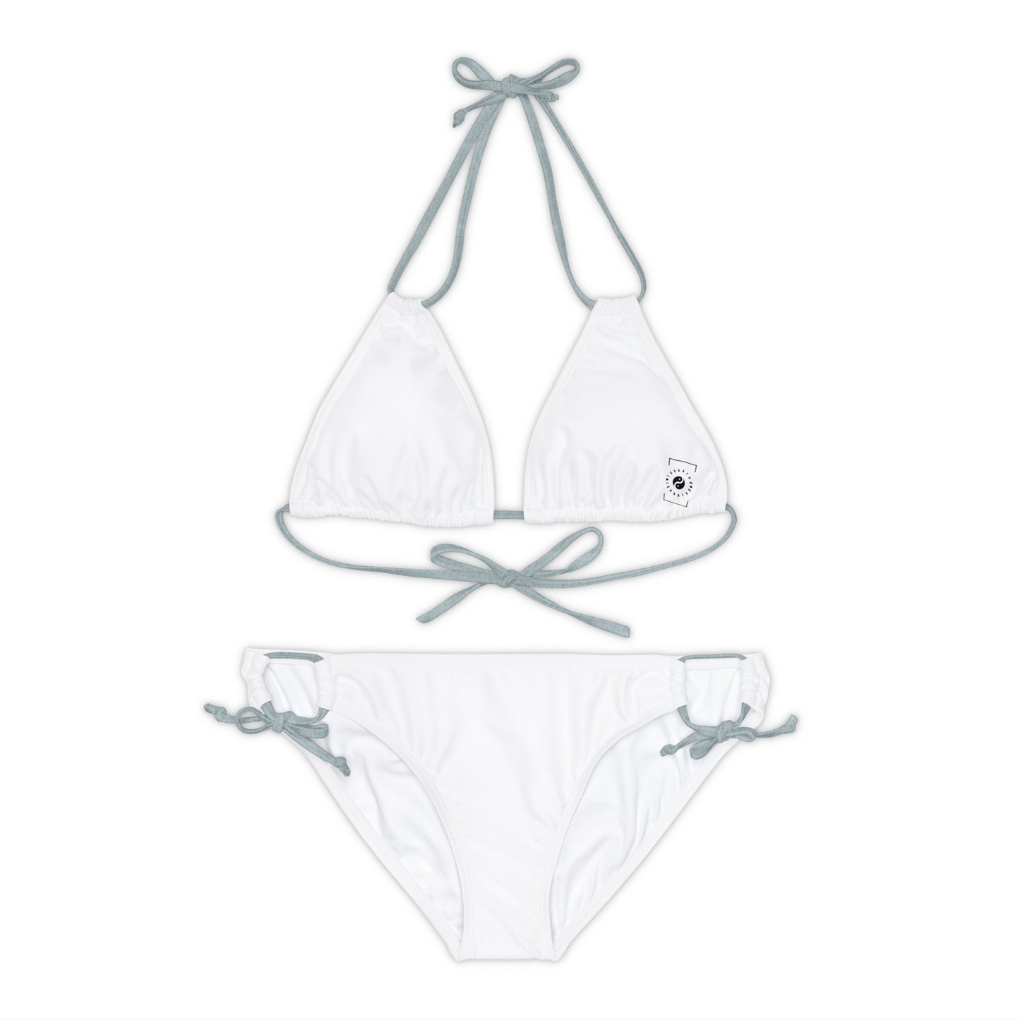 Angel White - Lace-up Bikini Set