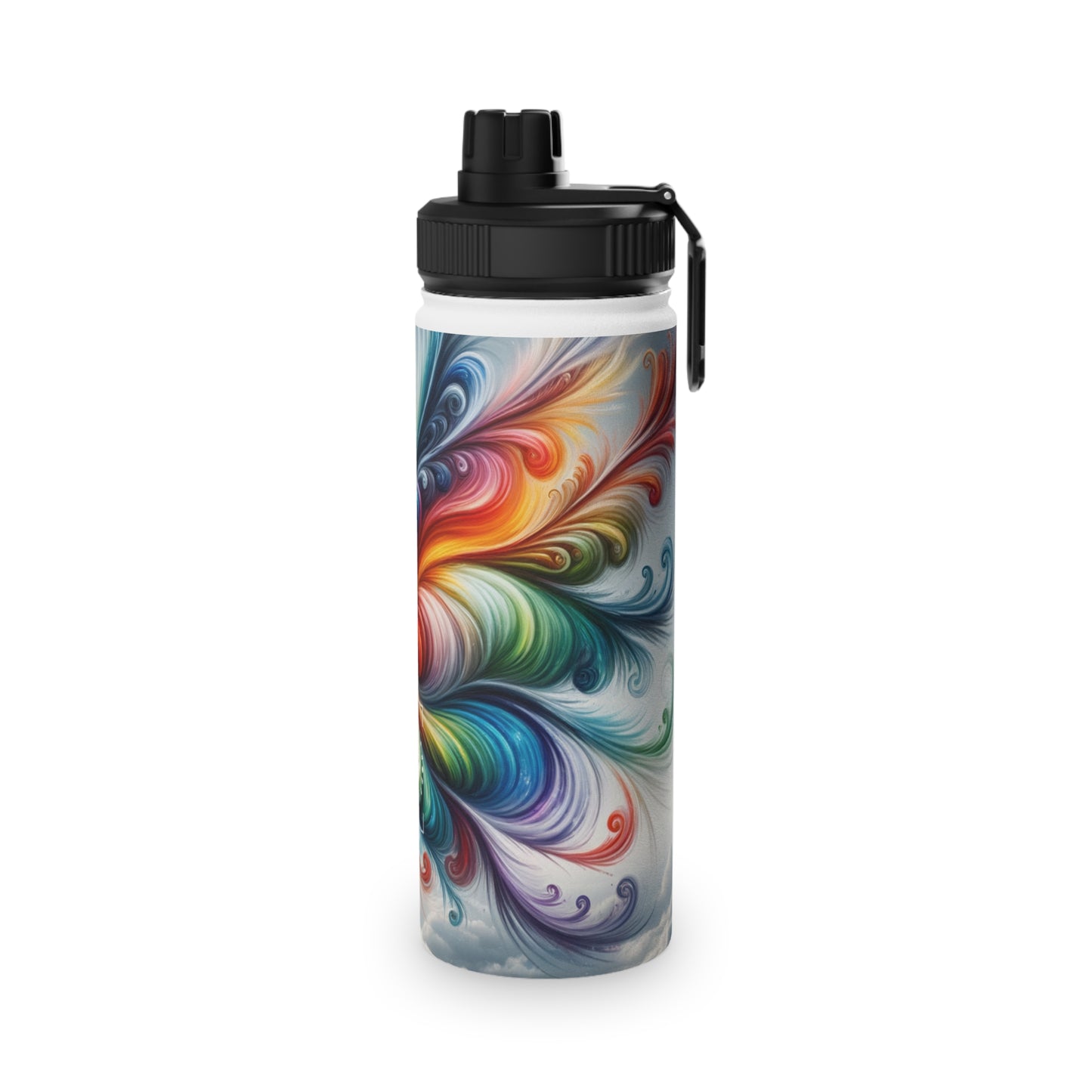 "Yogini's Rainbow Flight" - Sports Water Bottle