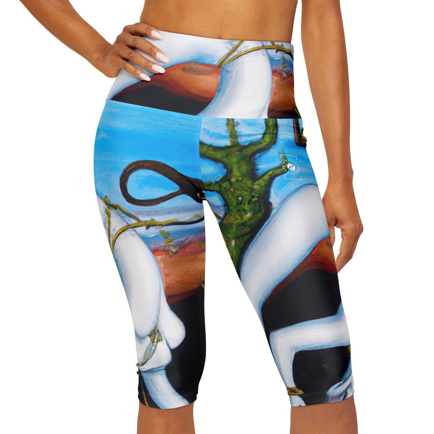 Timeless Reverie - High Waisted Capri Leggings