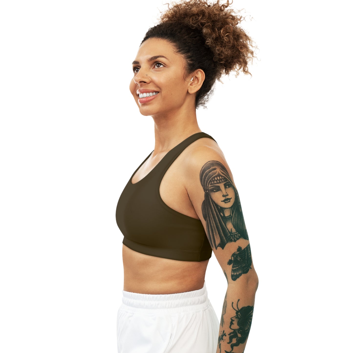 Earthy Brown - Seamless Sports Bra