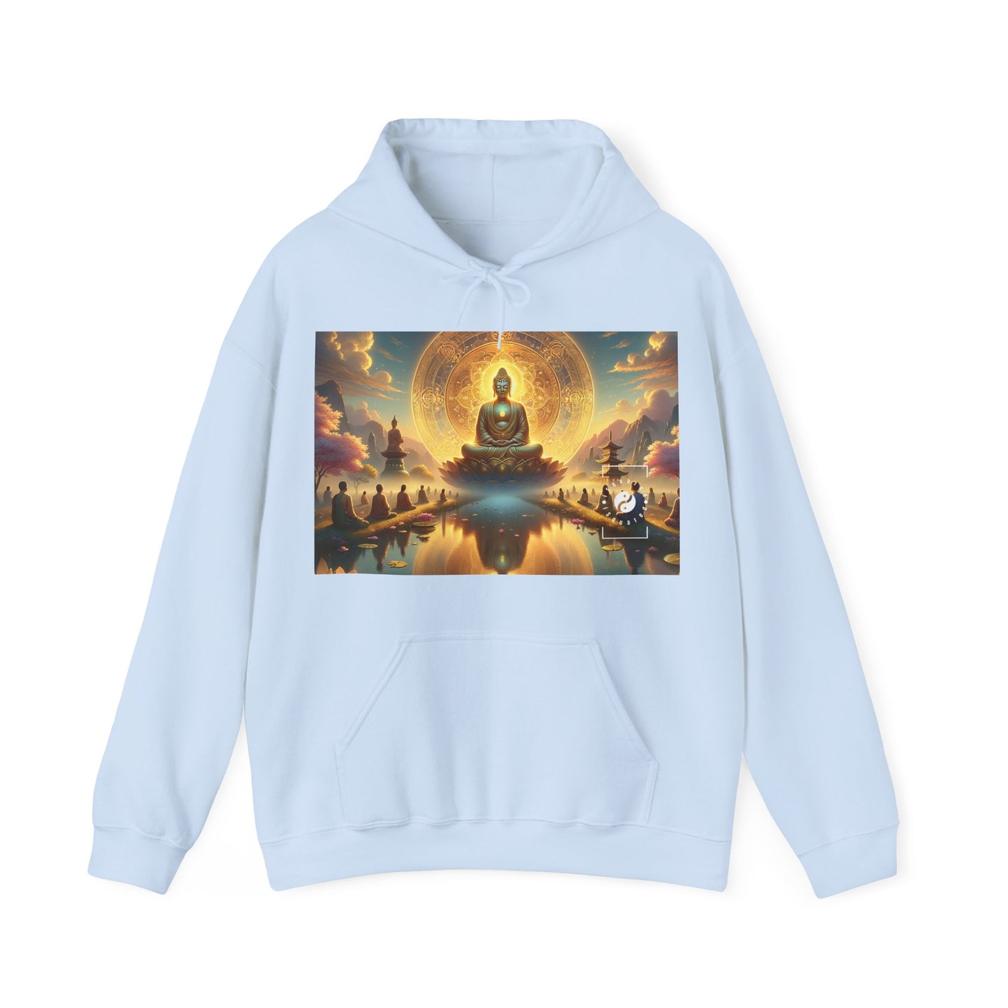 "Serenity in Transience: Illuminations of the Heart Sutra" - Hoodie