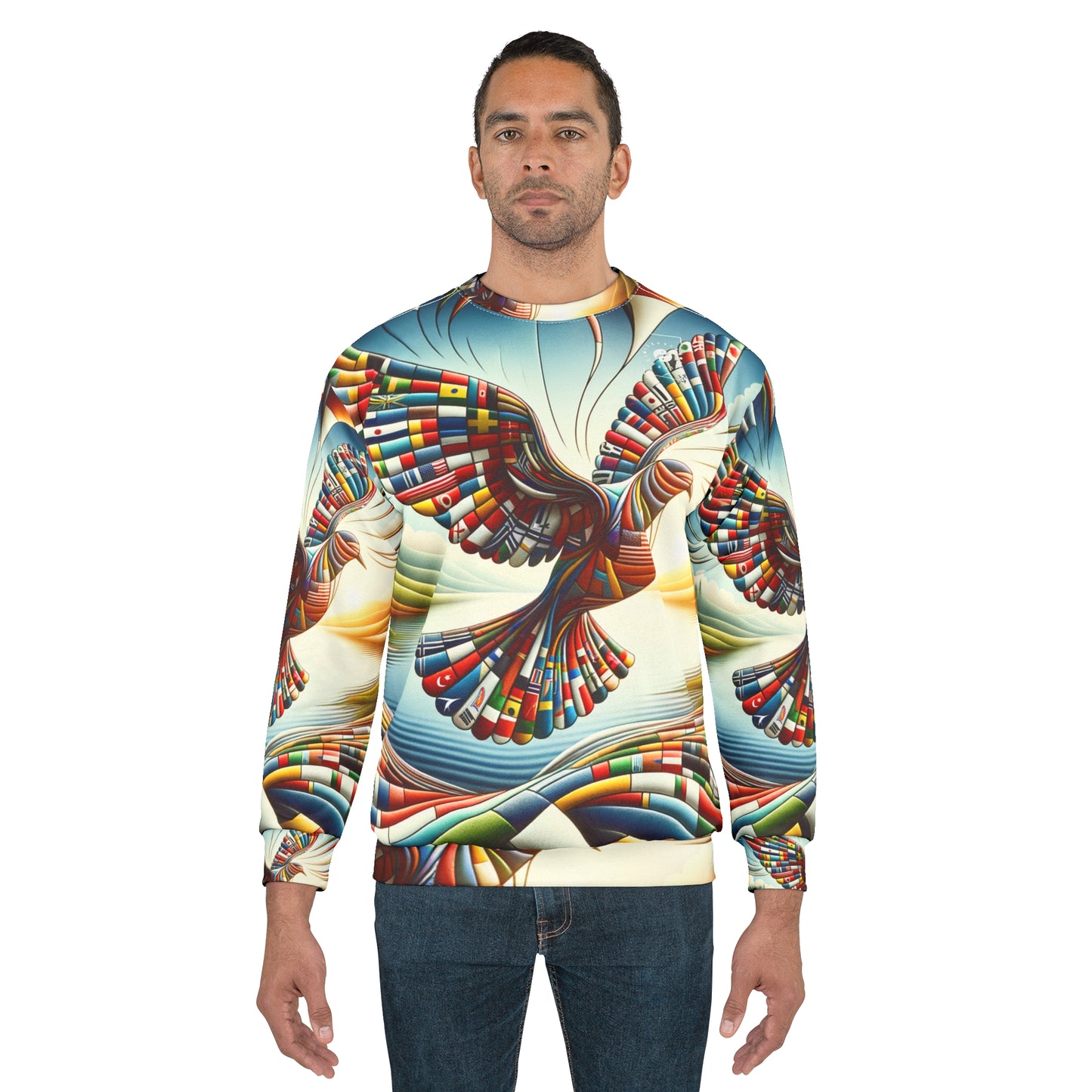 "Global Tapestry of Tranquility" - Unisex Sweatshirt