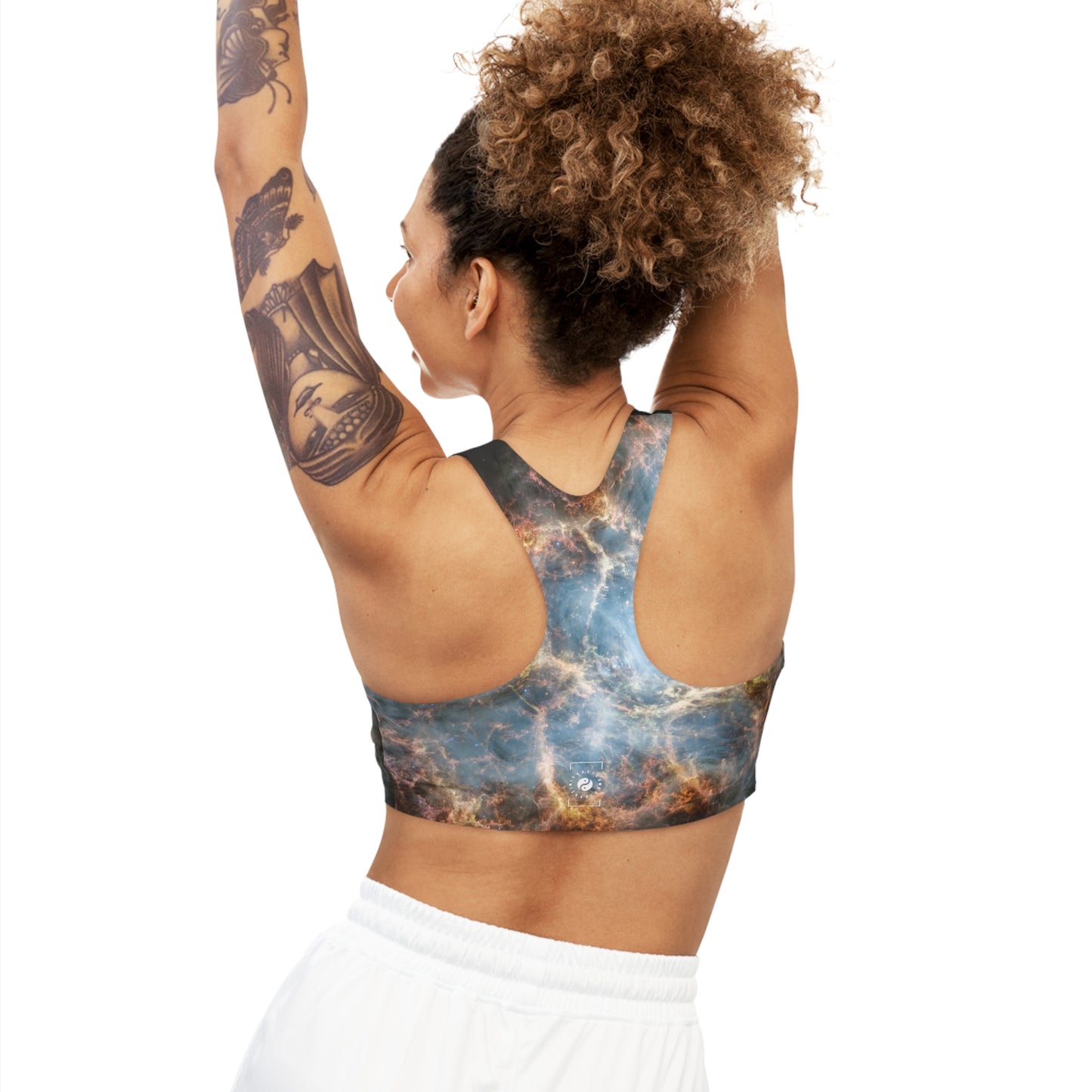 Crab Nebula (NIRCam and MIRI Image) - Seamless Sports Bra