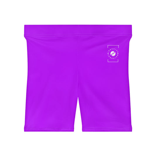 #BF00FF Violet électrique - Short de yoga chaud