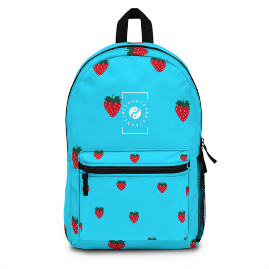 #22DEFF Light Blue + Strawberry - Backpack