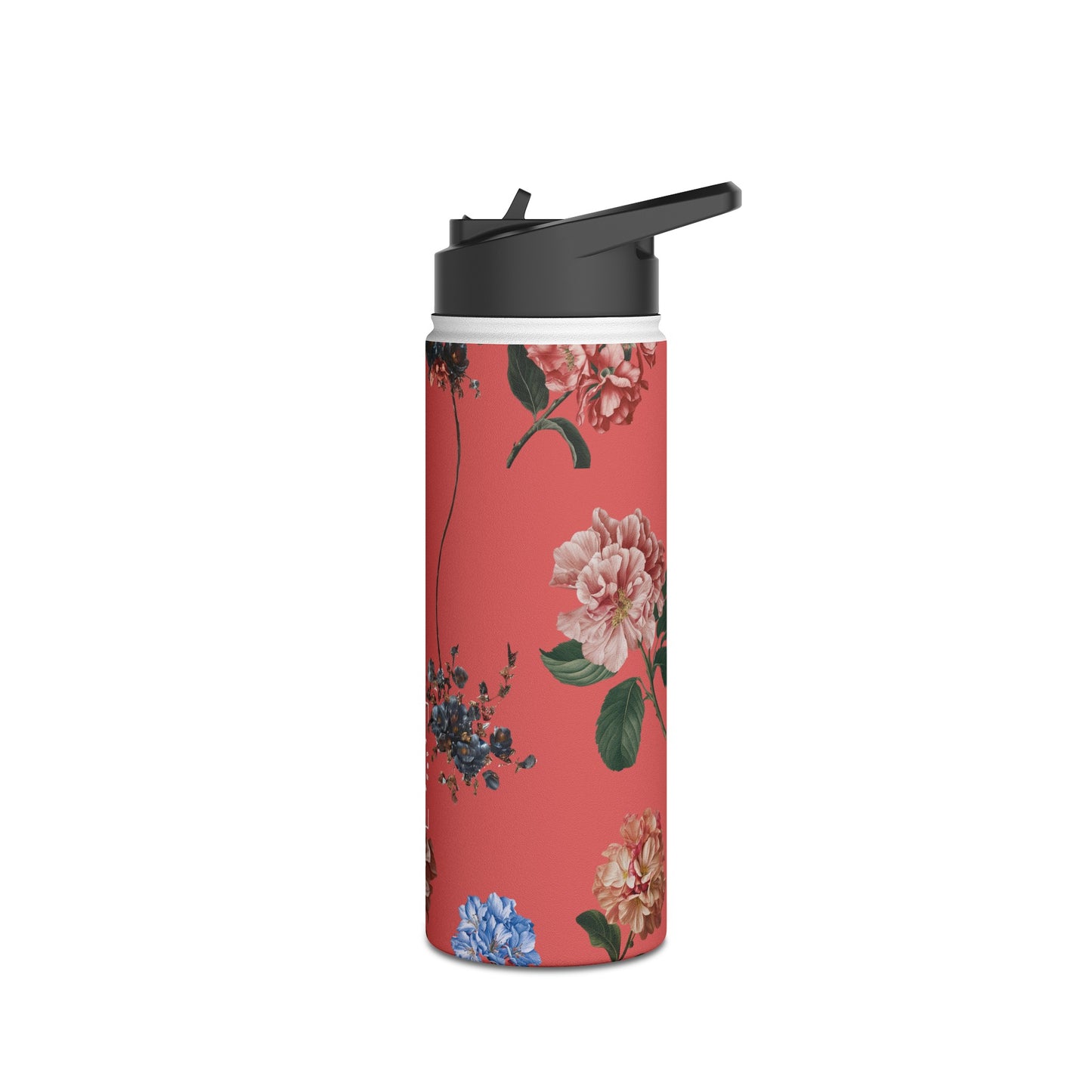 Botanicals on Coral - Water Bottle