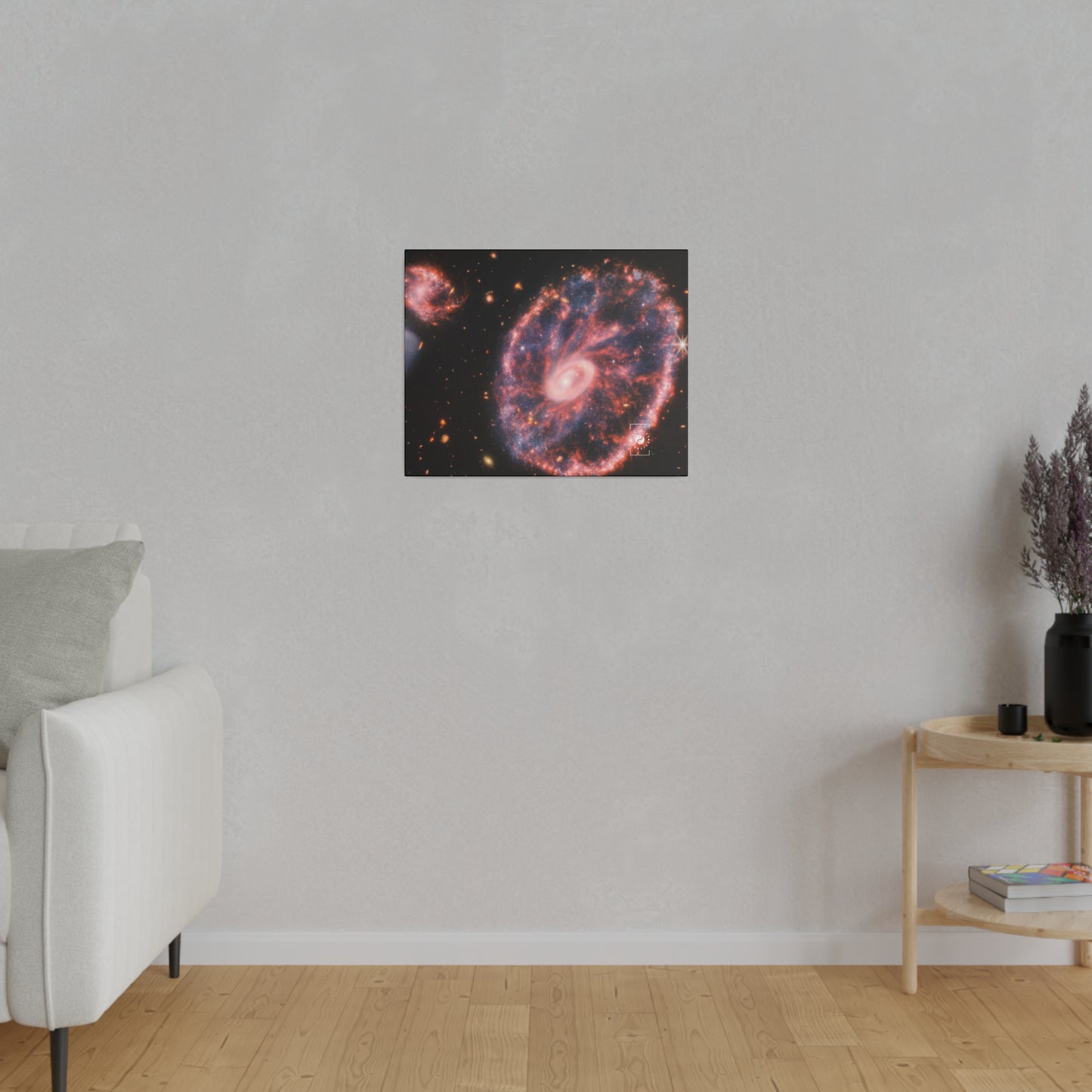 Cartwheel Galaxy (NIRCam and MIRI Composite Image) - Art Print Canvas