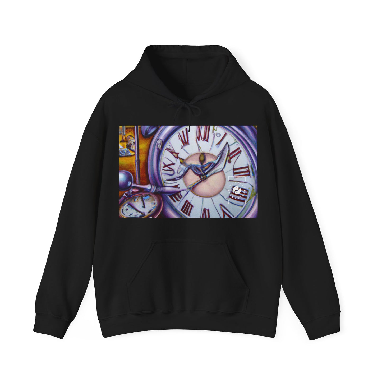 "Chrono Illusionist's Liquid Riddle" - Hoodie