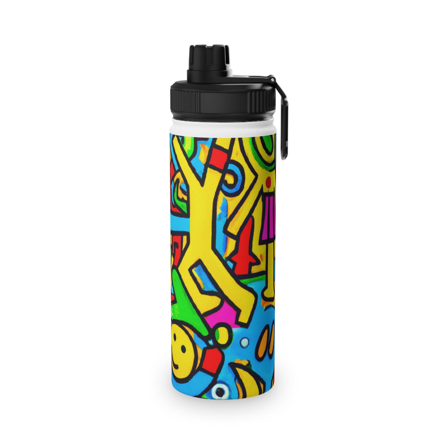 symbols of happiness - Sports Water Bottle