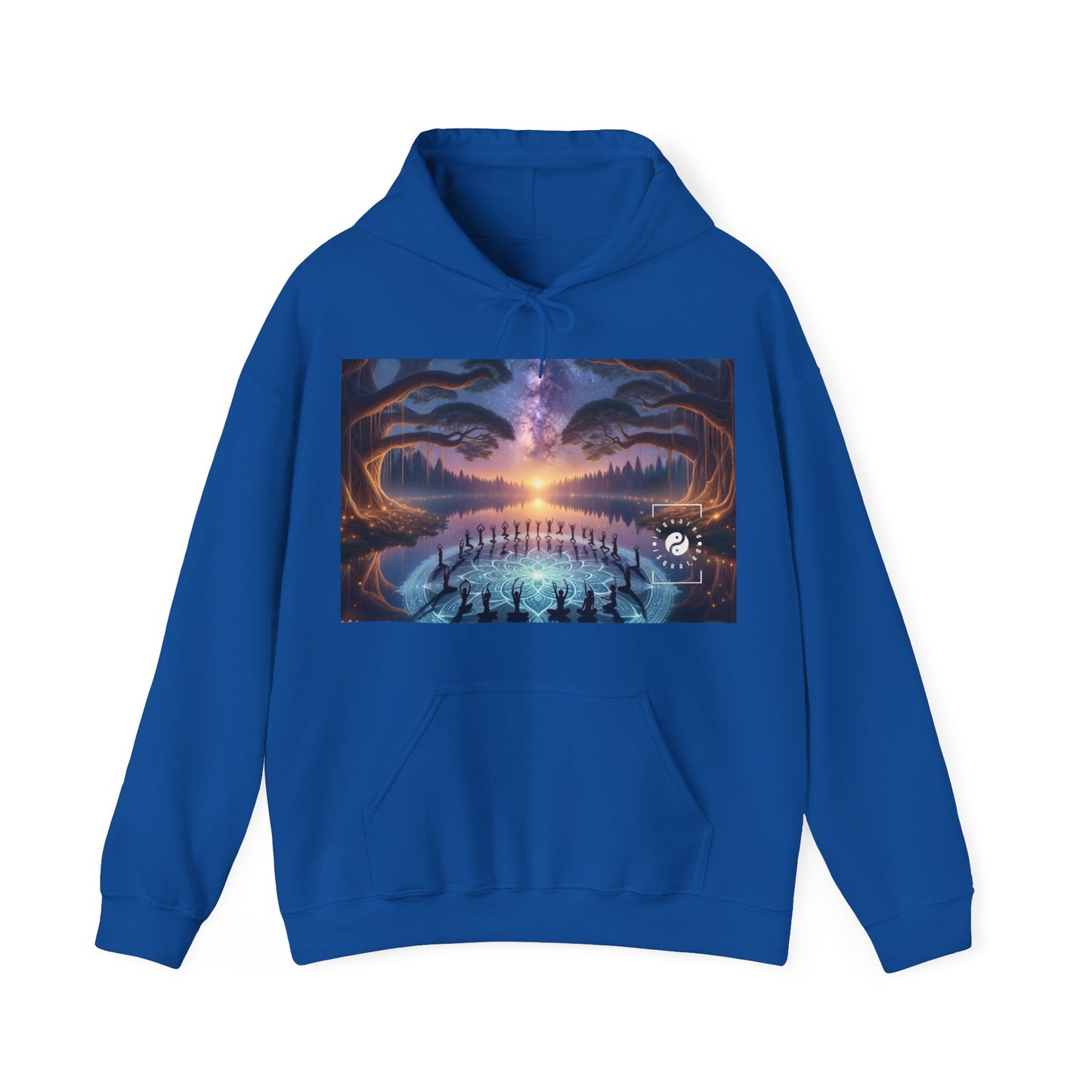 "Celestial Serenity: Mandala's Reflection" - Hoodie