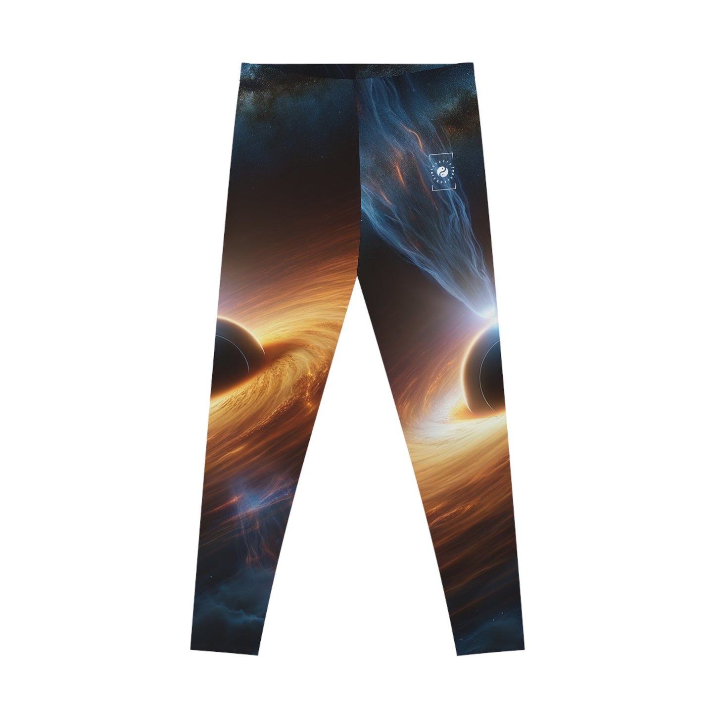 "Discs of Illumination: Black Hole Reverie" - Unisex Tights