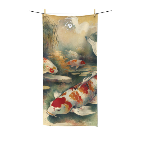 Koi Lily Pond - All Purpose Yoga Towel