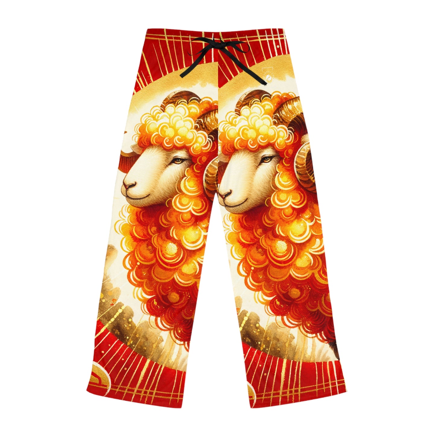 "Auspicious Gold of Divine Ewe: A Lunar New Year Revelry" - Women lounge pants