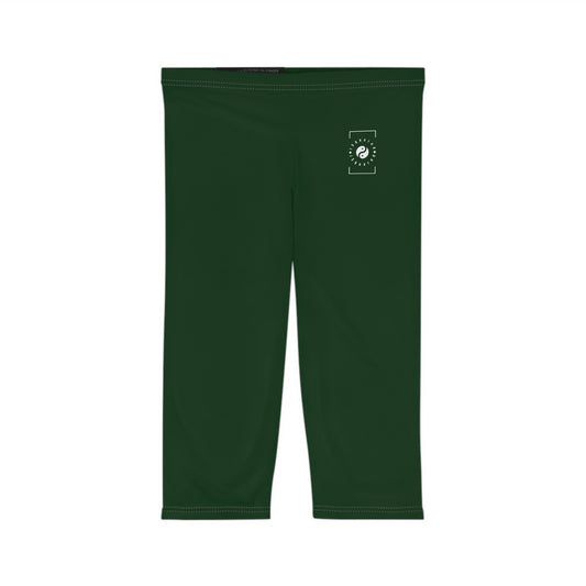 #153B1C Forest Green - Capri Shorts