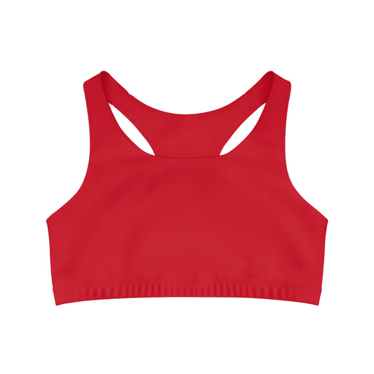 #D10927 Rouge Écarlate - Soutien-gorge de sport sans couture