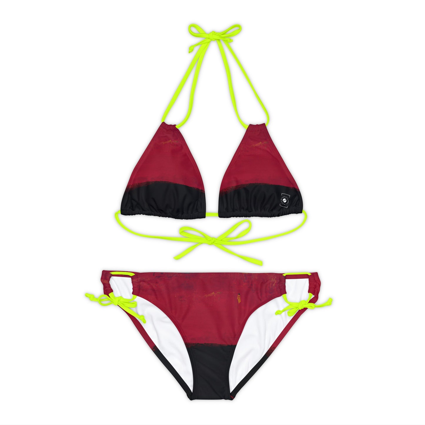 Nocturnal Vermillion - Lace-up Bikini Set