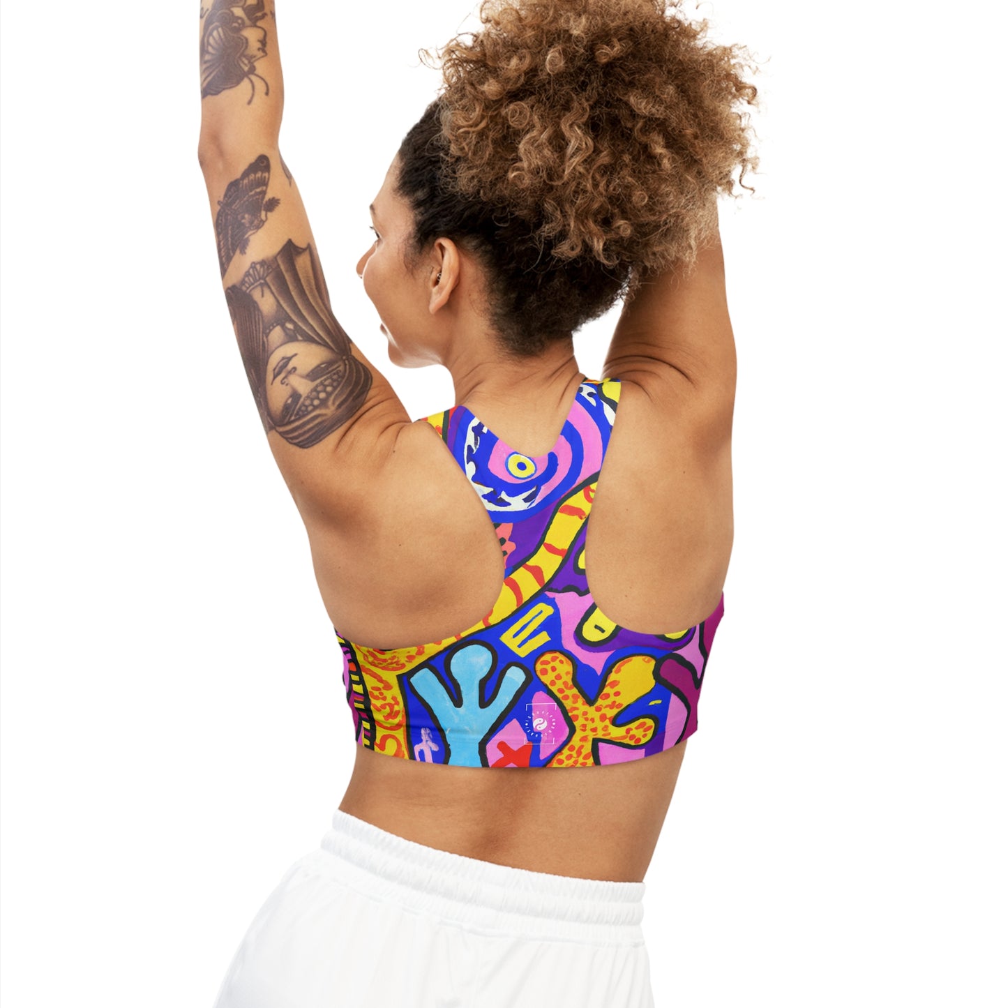 "Symbolic Jamboree" - Seamless Sports Bra